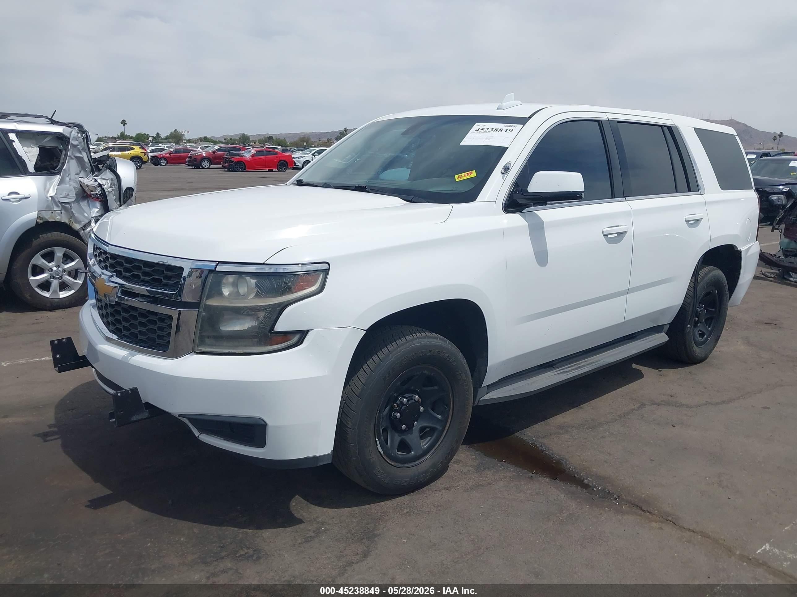 2015 Chevrolet Tahoe Commercial Fleet White vin: 1GNLC2EC0FR565007