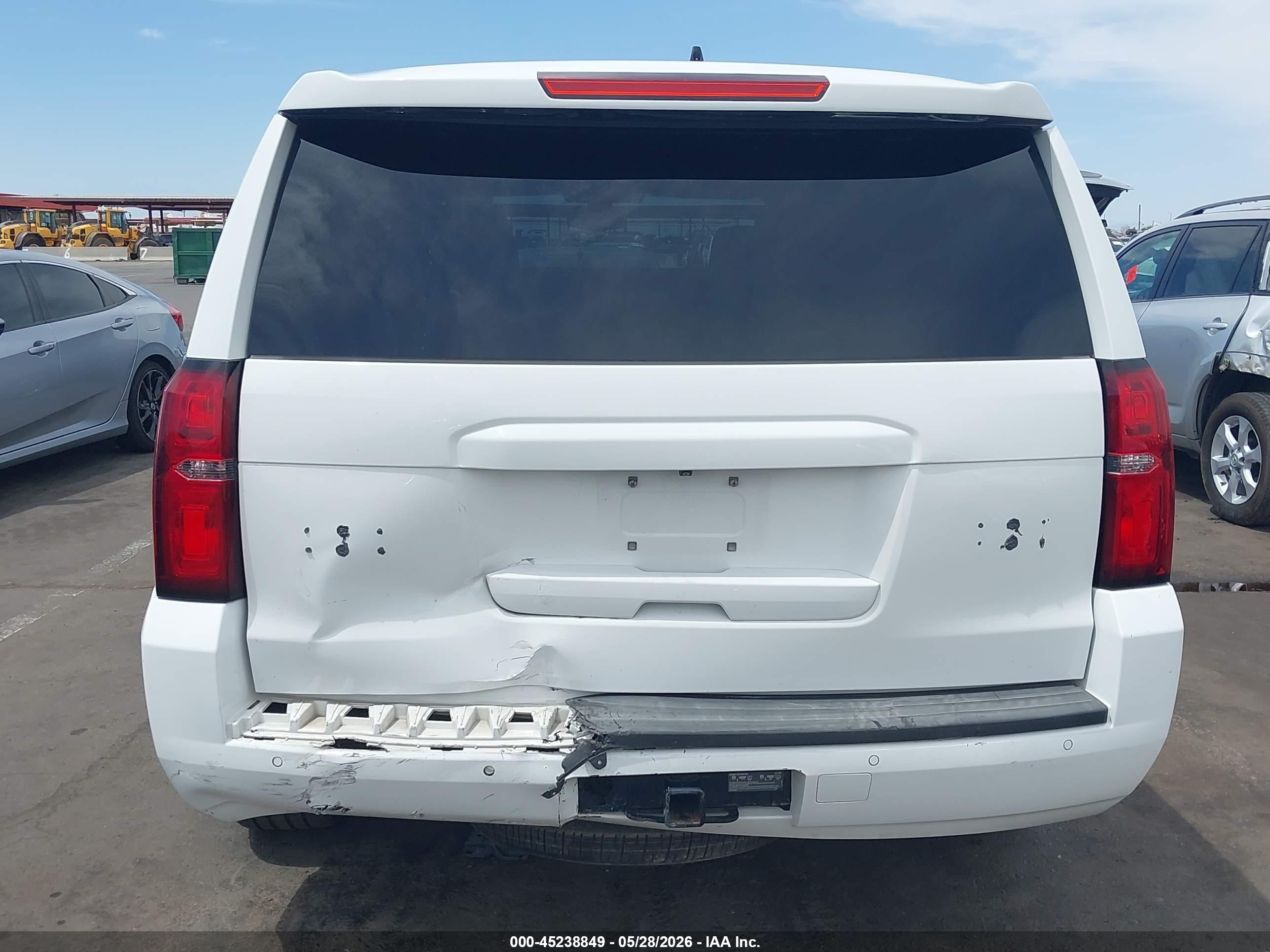2015 Chevrolet Tahoe Commercial Fleet White vin: 1GNLC2EC0FR565007