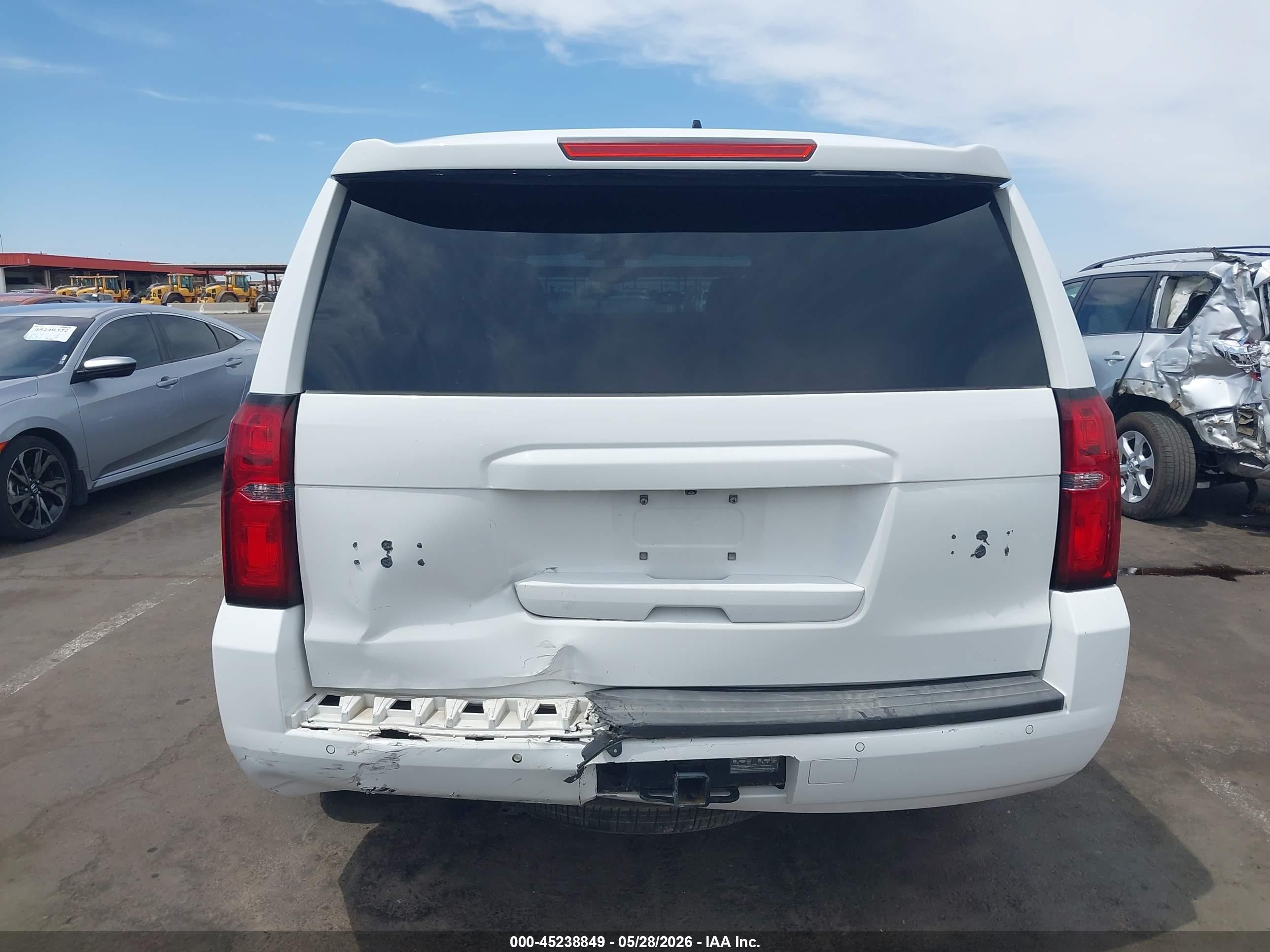 2015 Chevrolet Tahoe Commercial Fleet White vin: 1GNLC2EC0FR565007