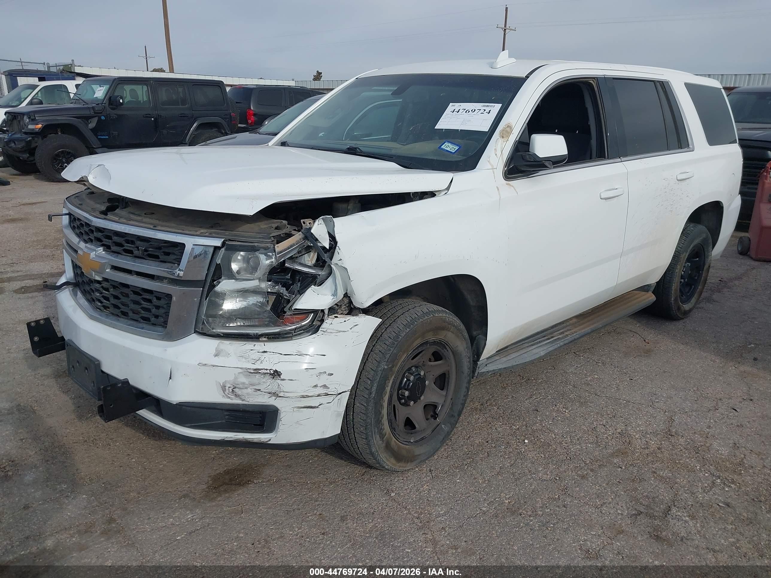 2015 Chevrolet Tahoe Commercial Fleet White vin: 1GNLC2EC4FR625760