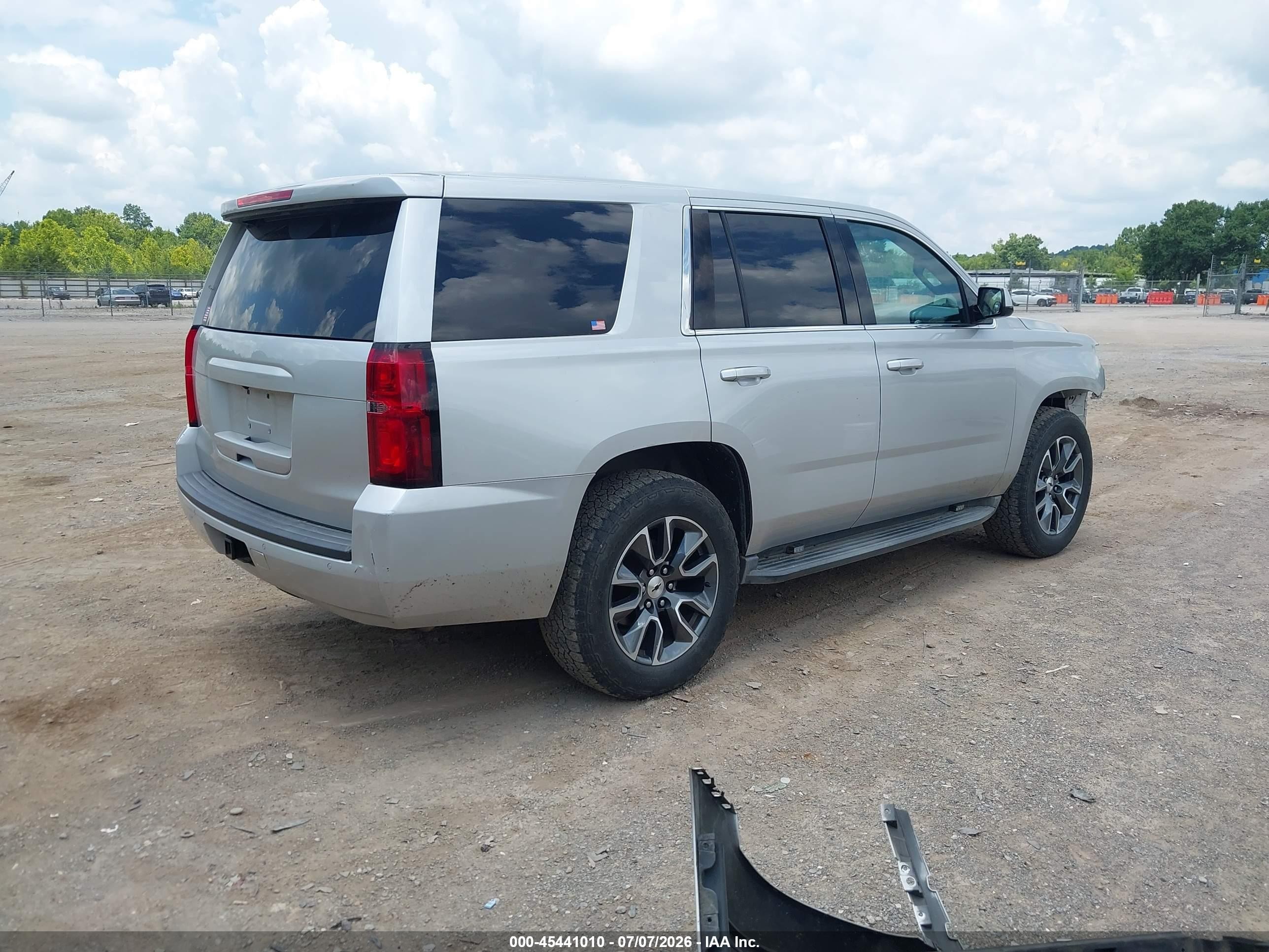 2015 Chevrolet Tahoe Commercial Fleet Silver vin: 1GNLC2KC9FR705219