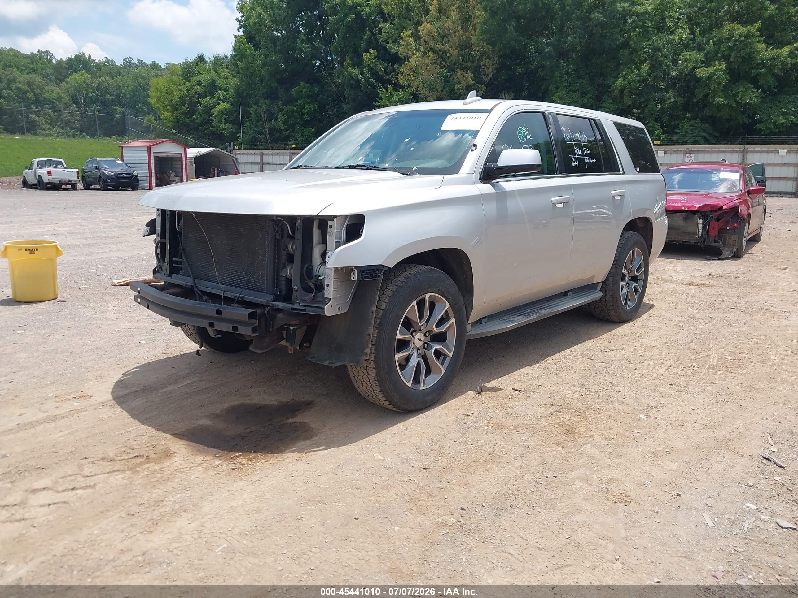 2015 Chevrolet Tahoe Commercial Fleet Silver vin: 1GNLC2KC9FR705219