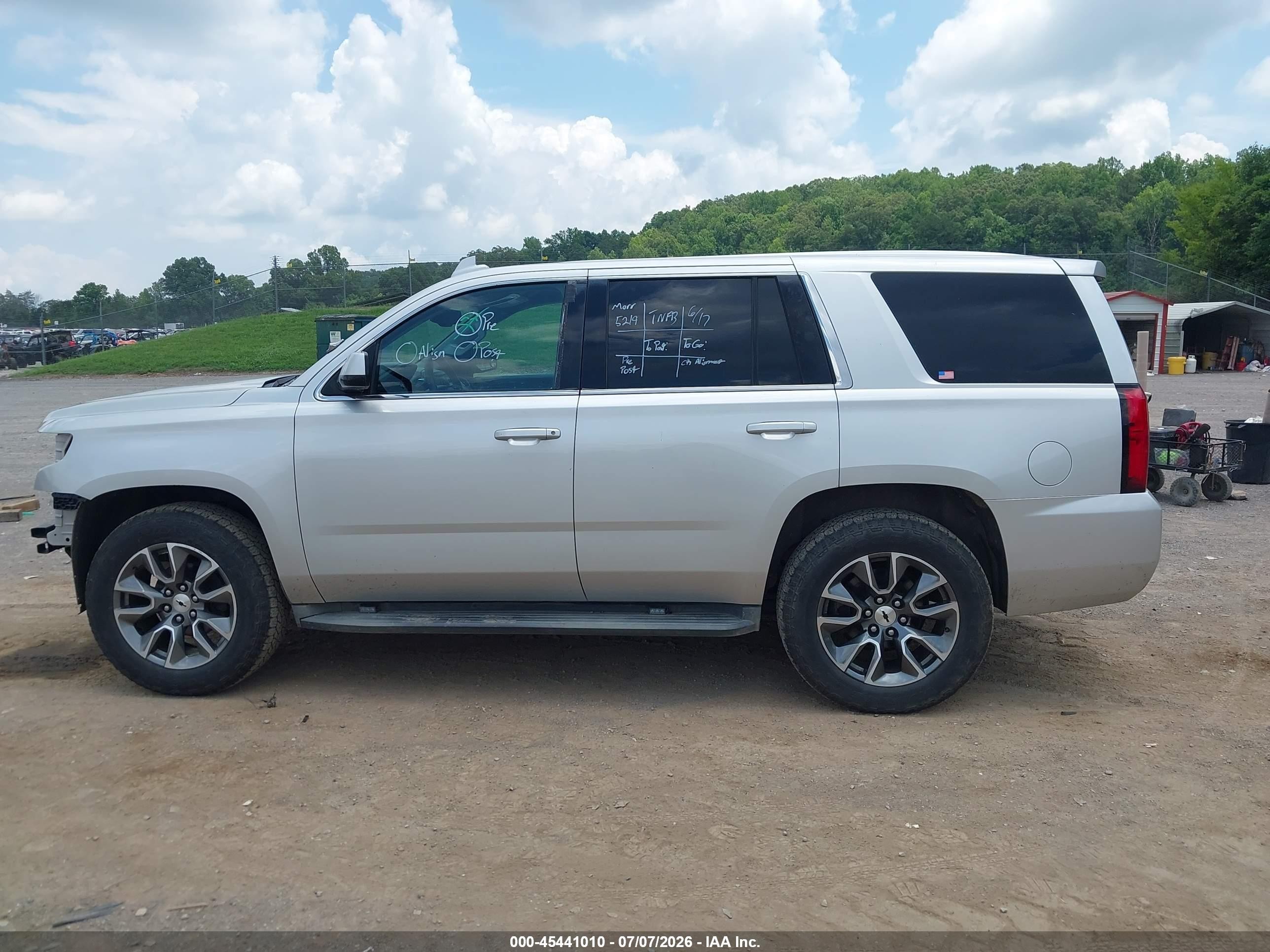 2015 Chevrolet Tahoe Commercial Fleet Silver vin: 1GNLC2KC9FR705219