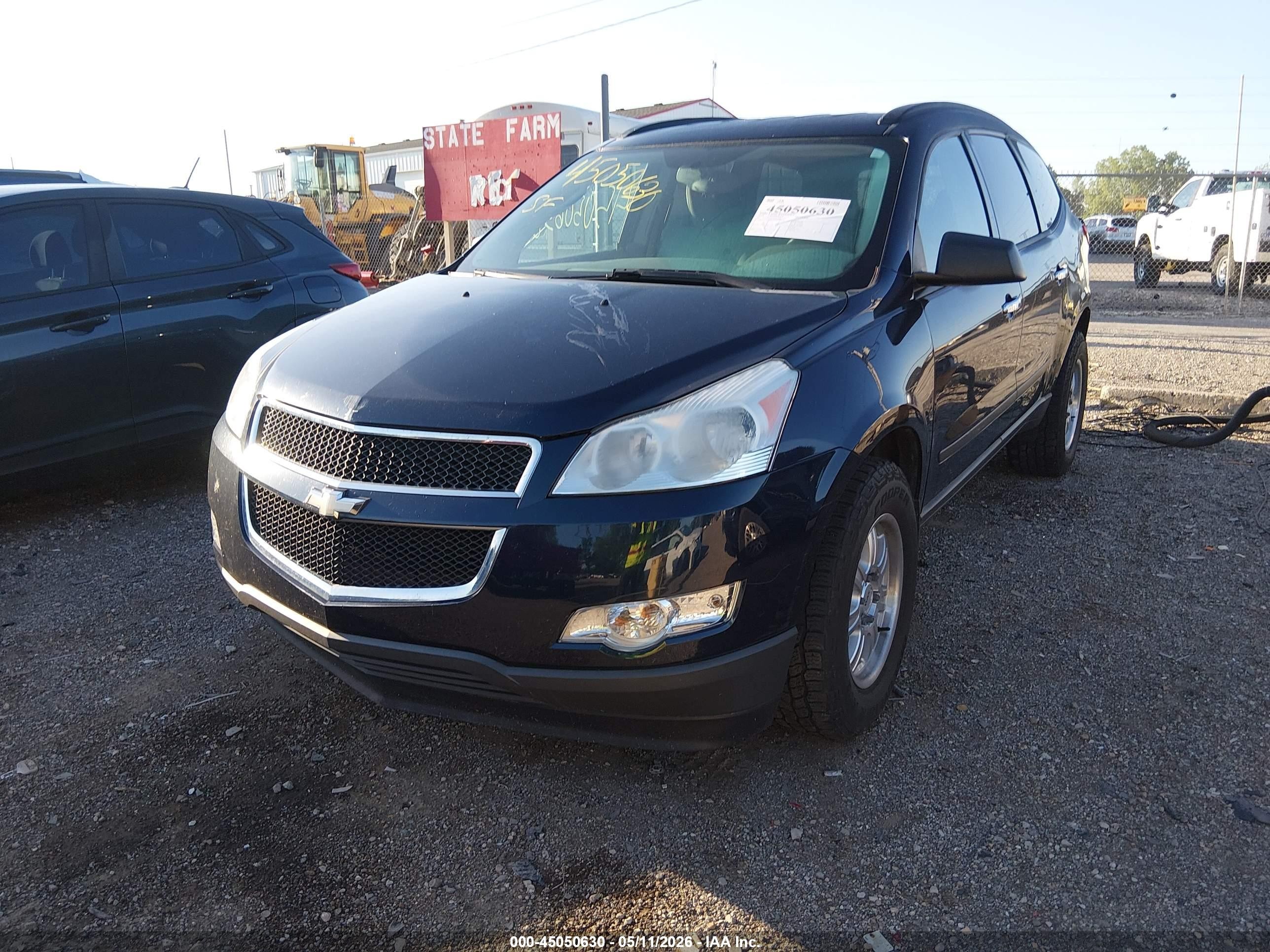 2010 Chevrolet Traverse Ls Dark Blue vin: 1GNLREED3AJ207366
