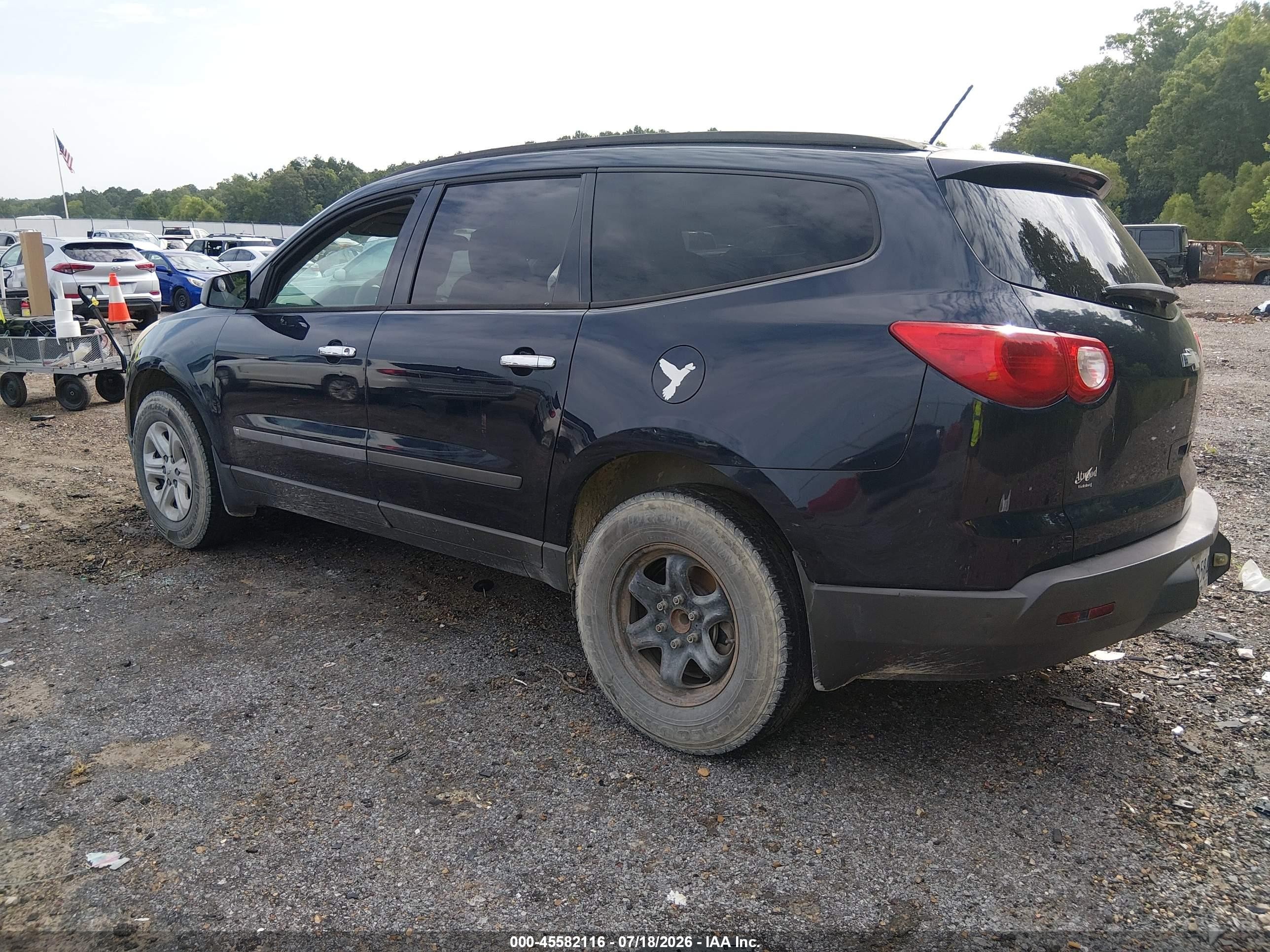 2010 Chevrolet Traverse Ls Blue vin: 1GNLREED8AS118564