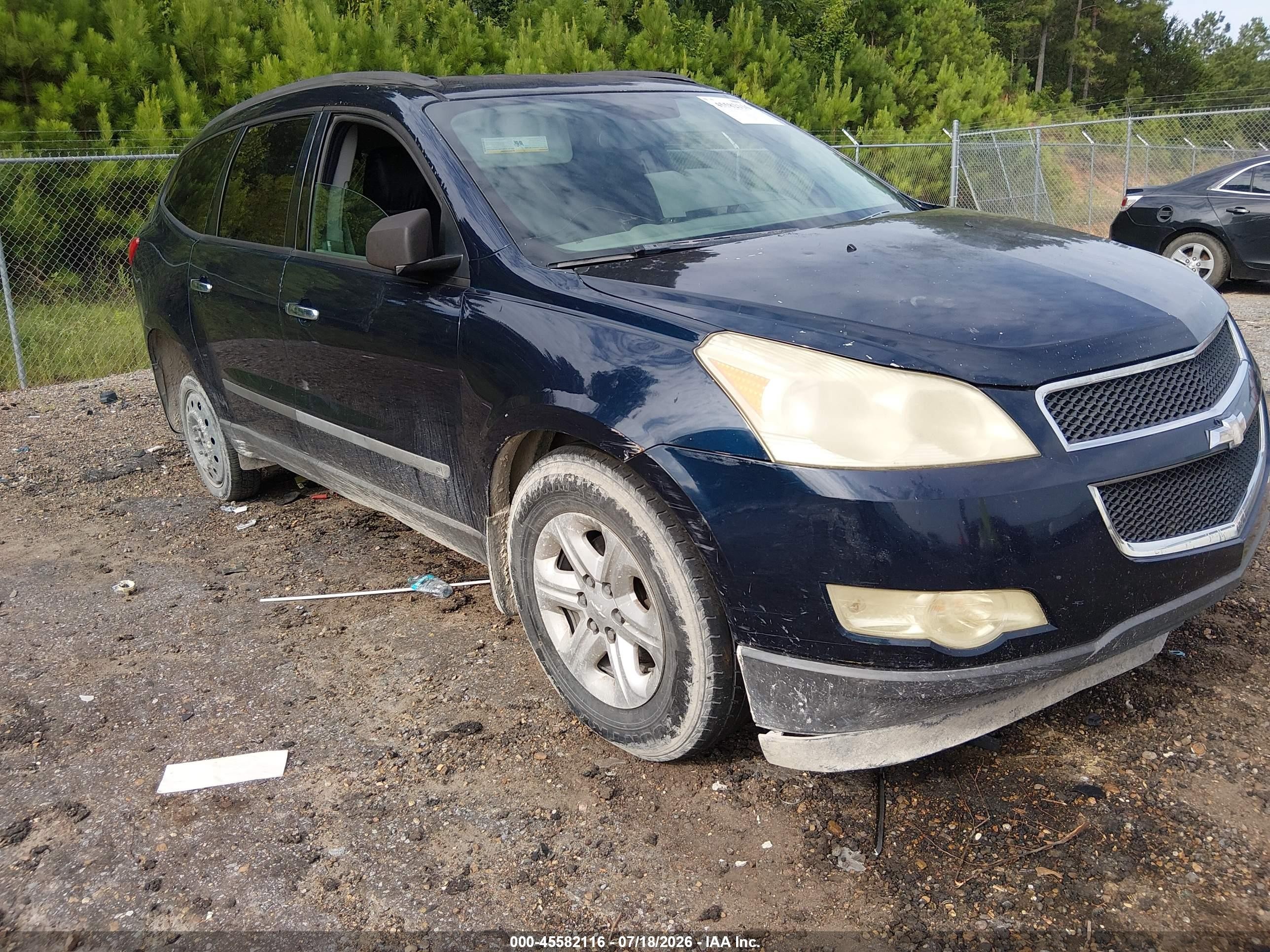 2010 Chevrolet Traverse Ls Blue vin: 1GNLREED8AS118564