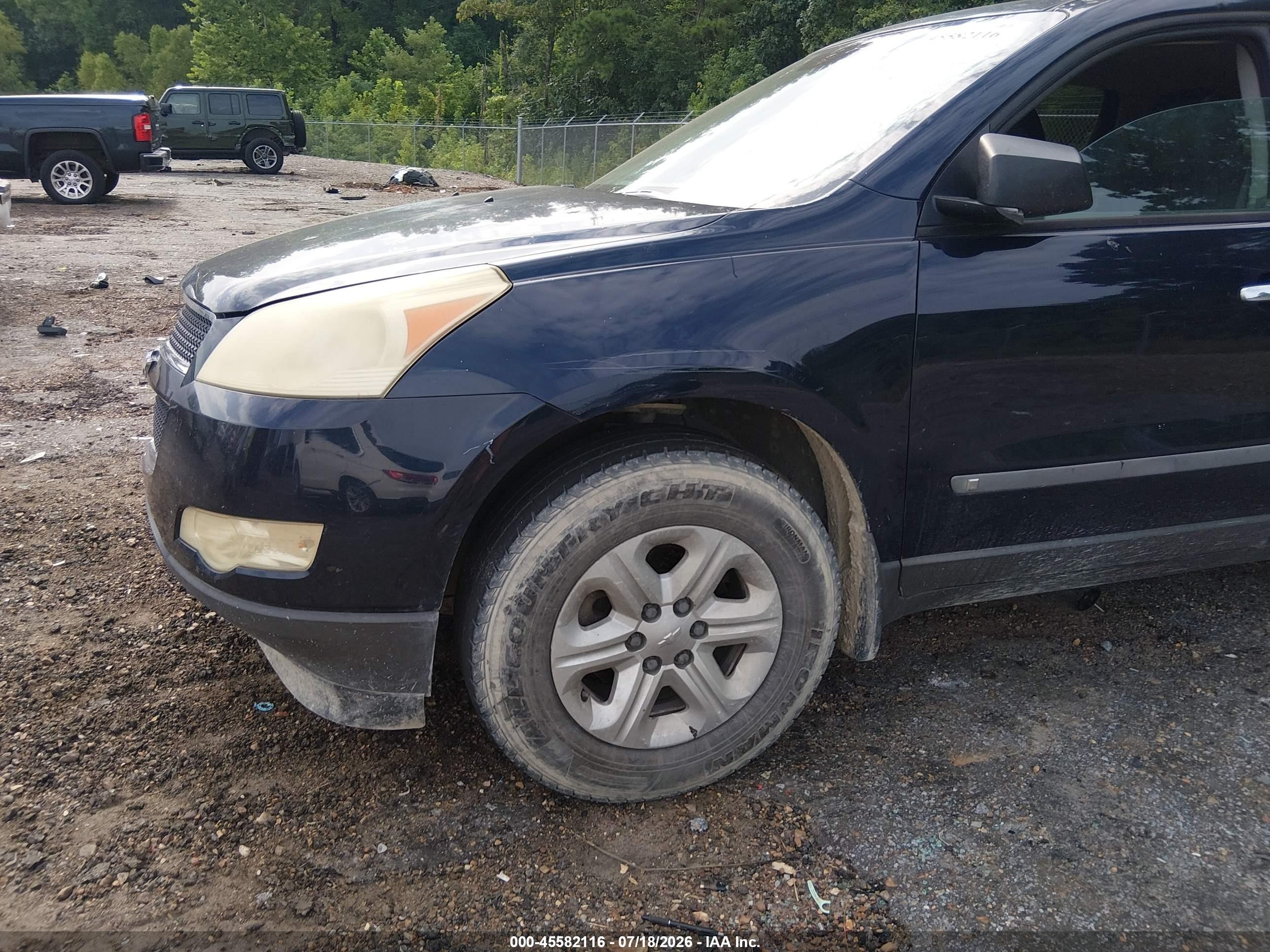 2010 Chevrolet Traverse Ls Blue vin: 1GNLREED8AS118564