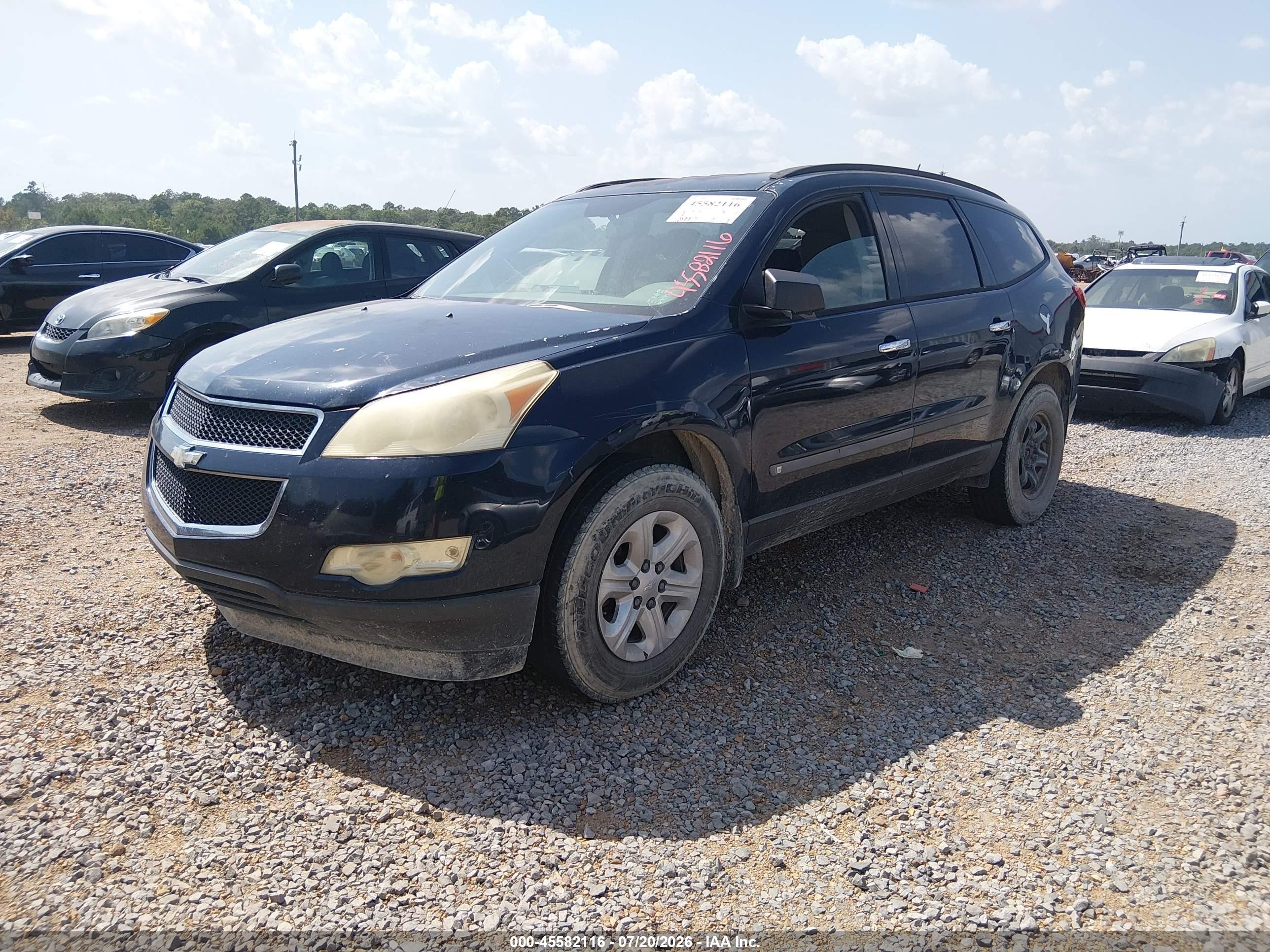 2010 Chevrolet Traverse Ls Blue vin: 1GNLREED8AS118564