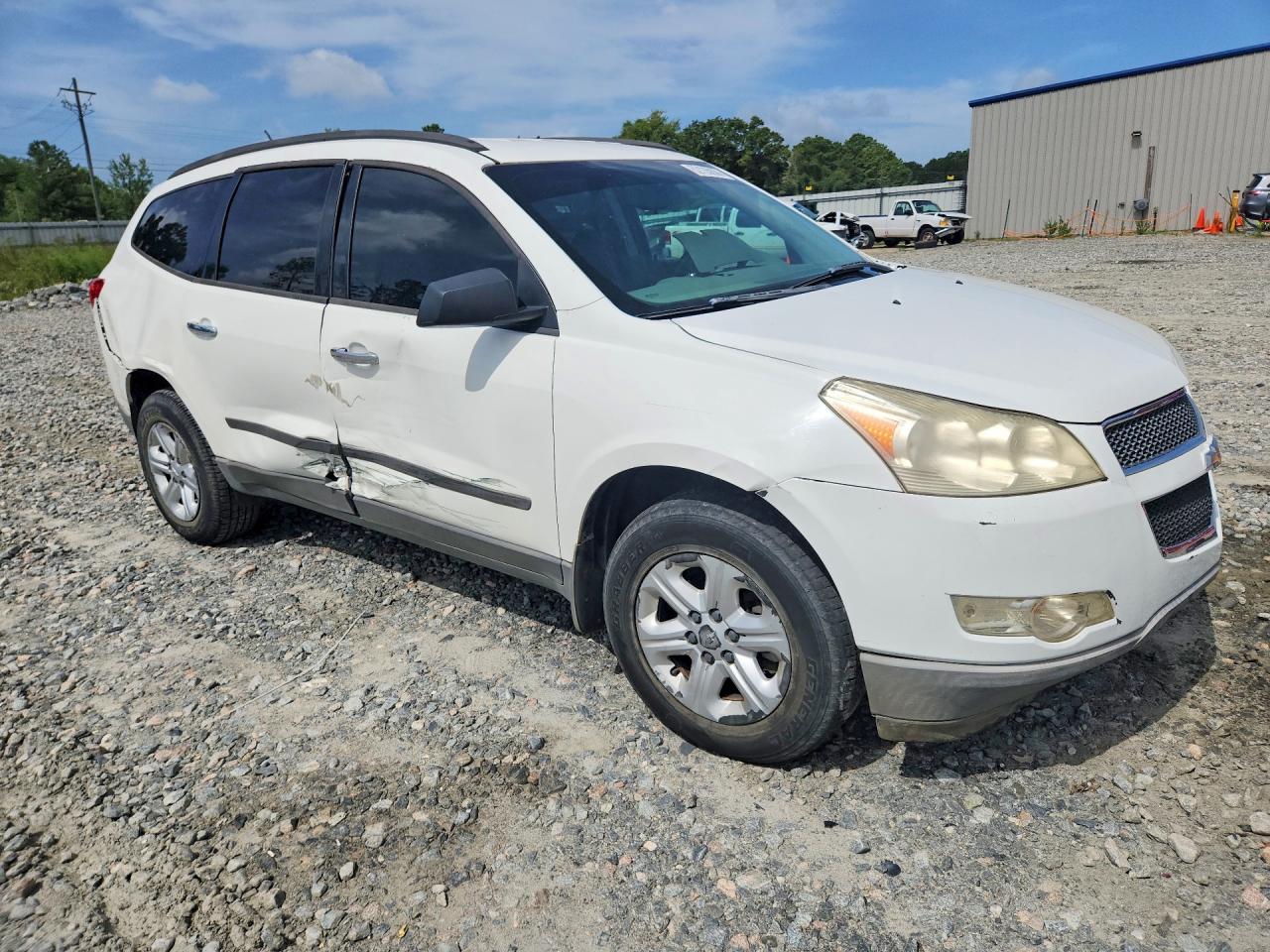2010 Chevrolet Traverse Ls White vin: 1GNLREED8AS155534