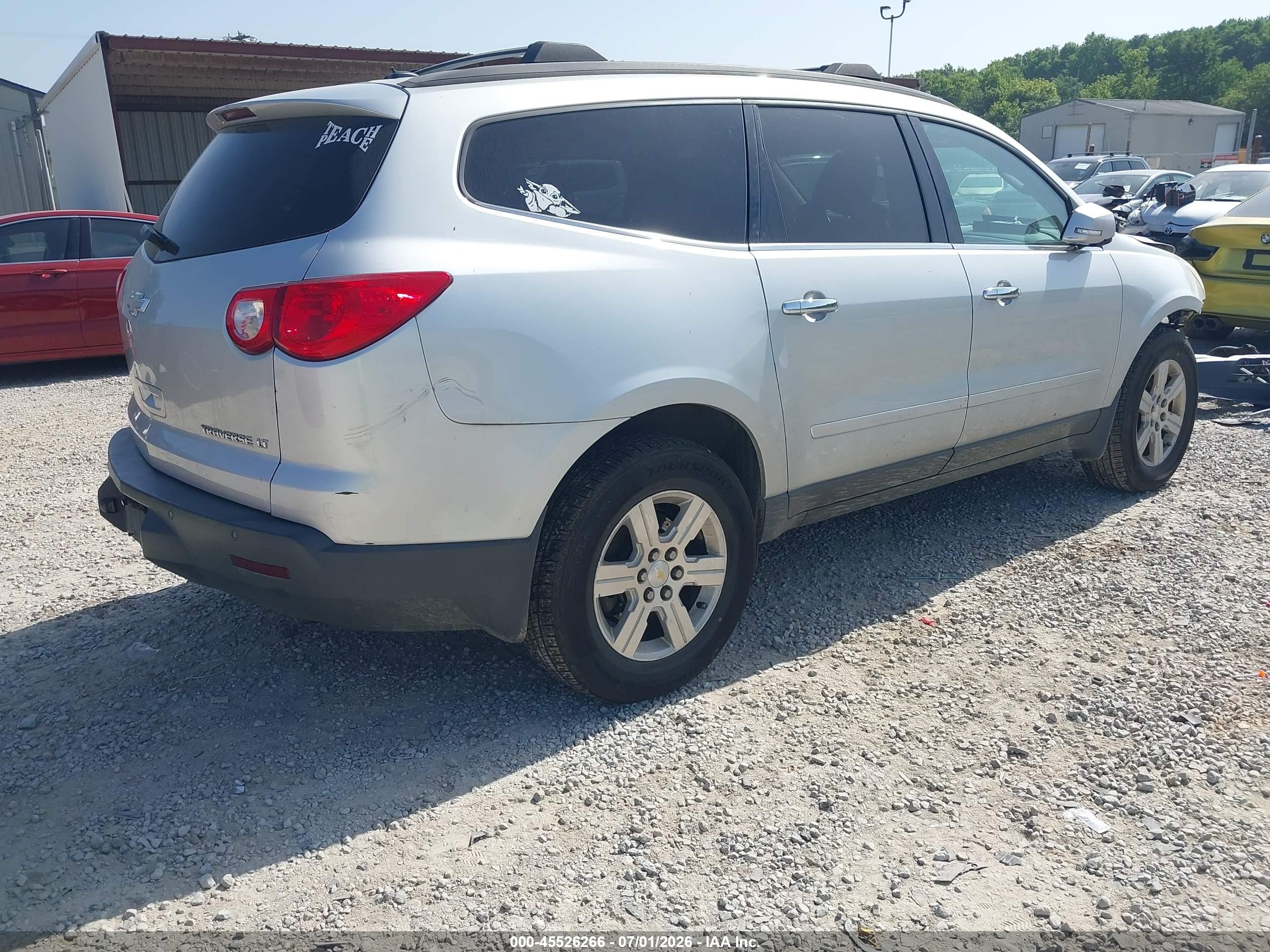 2010 Chevrolet Traverse Lt Silver vin: 1GNLRFED0AJ252237