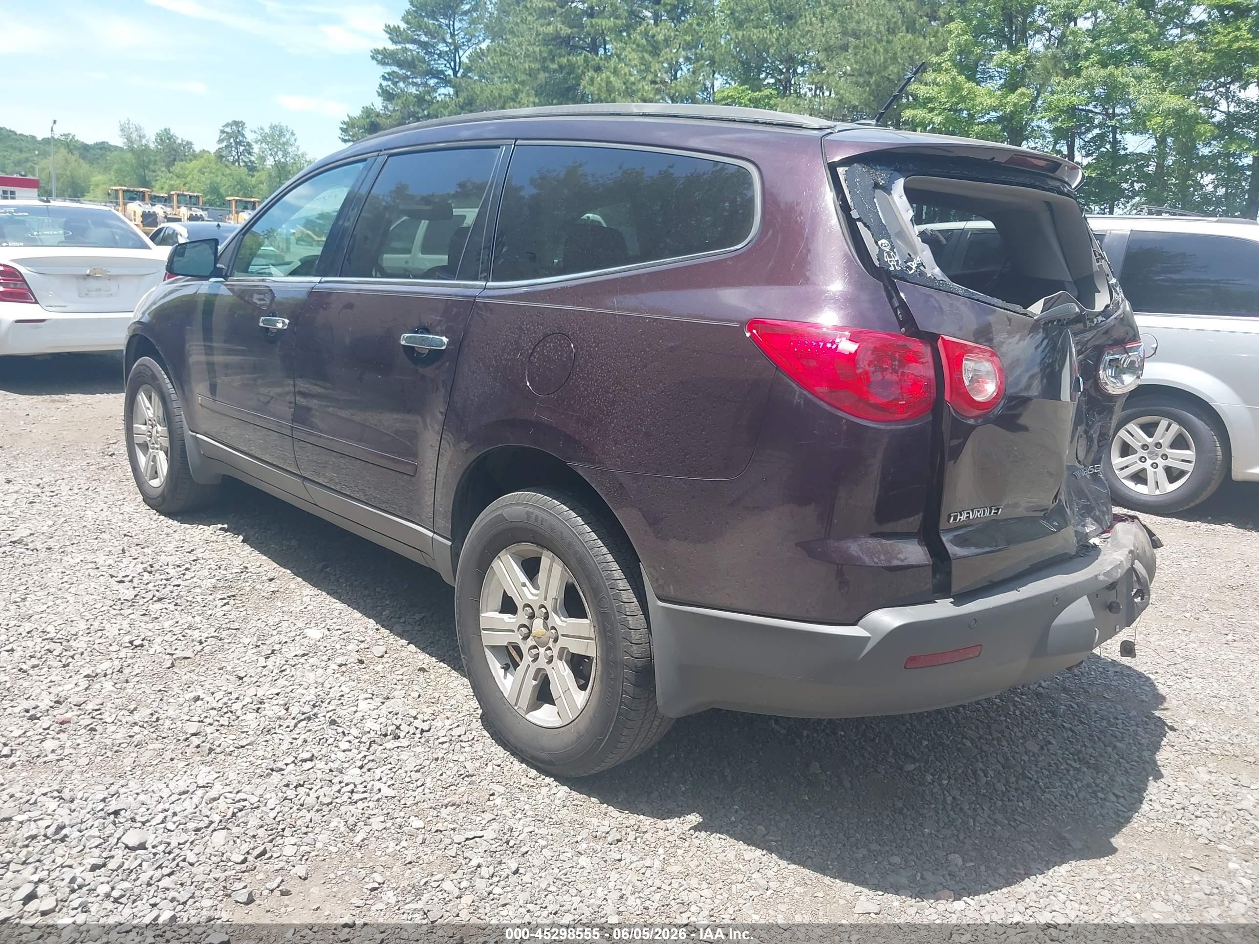 2010 Chevrolet Traverse Lt Burgundy vin: 1GNLRFED1AS108254