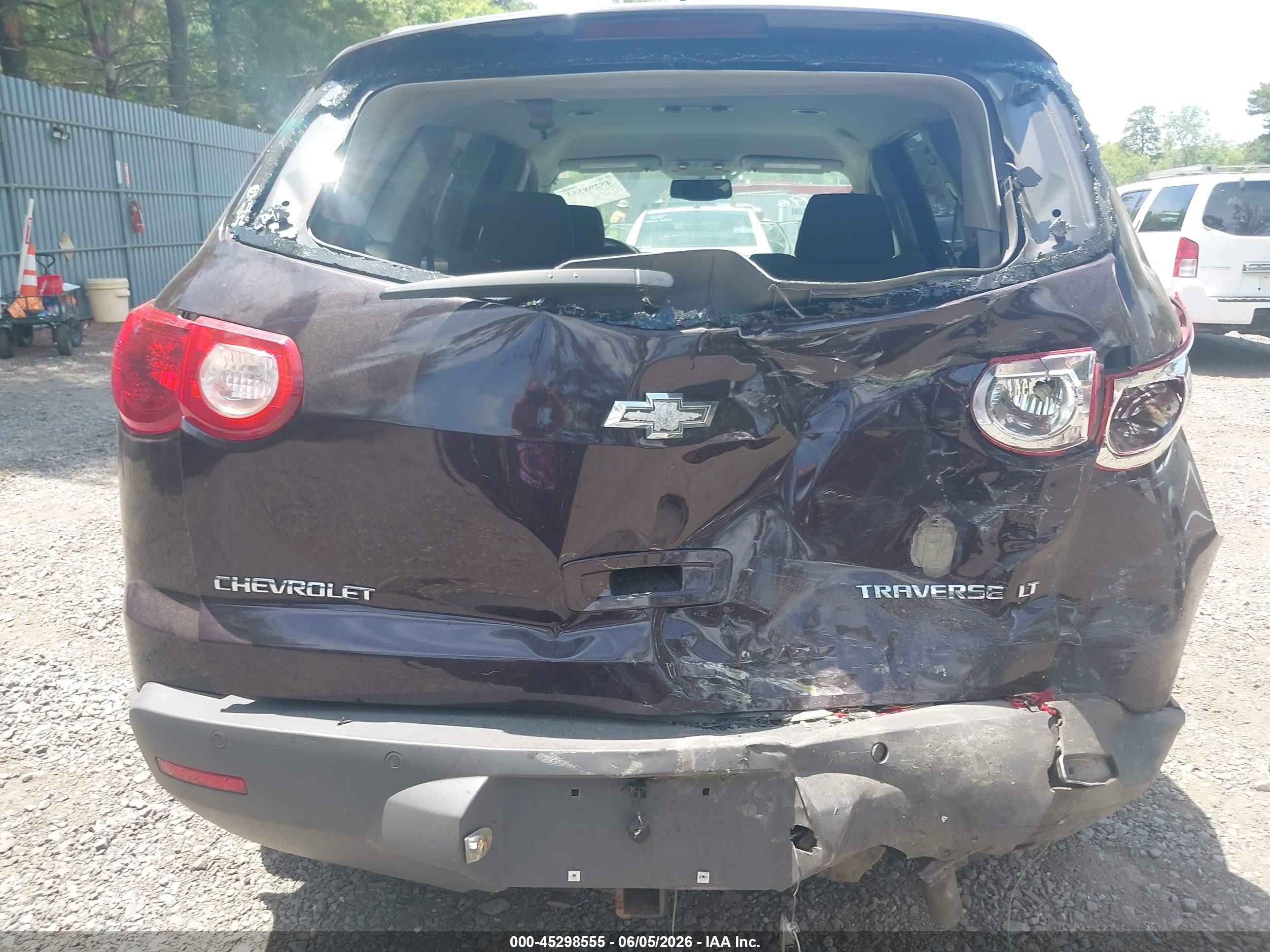 2010 Chevrolet Traverse Lt Burgundy vin: 1GNLRFED1AS108254