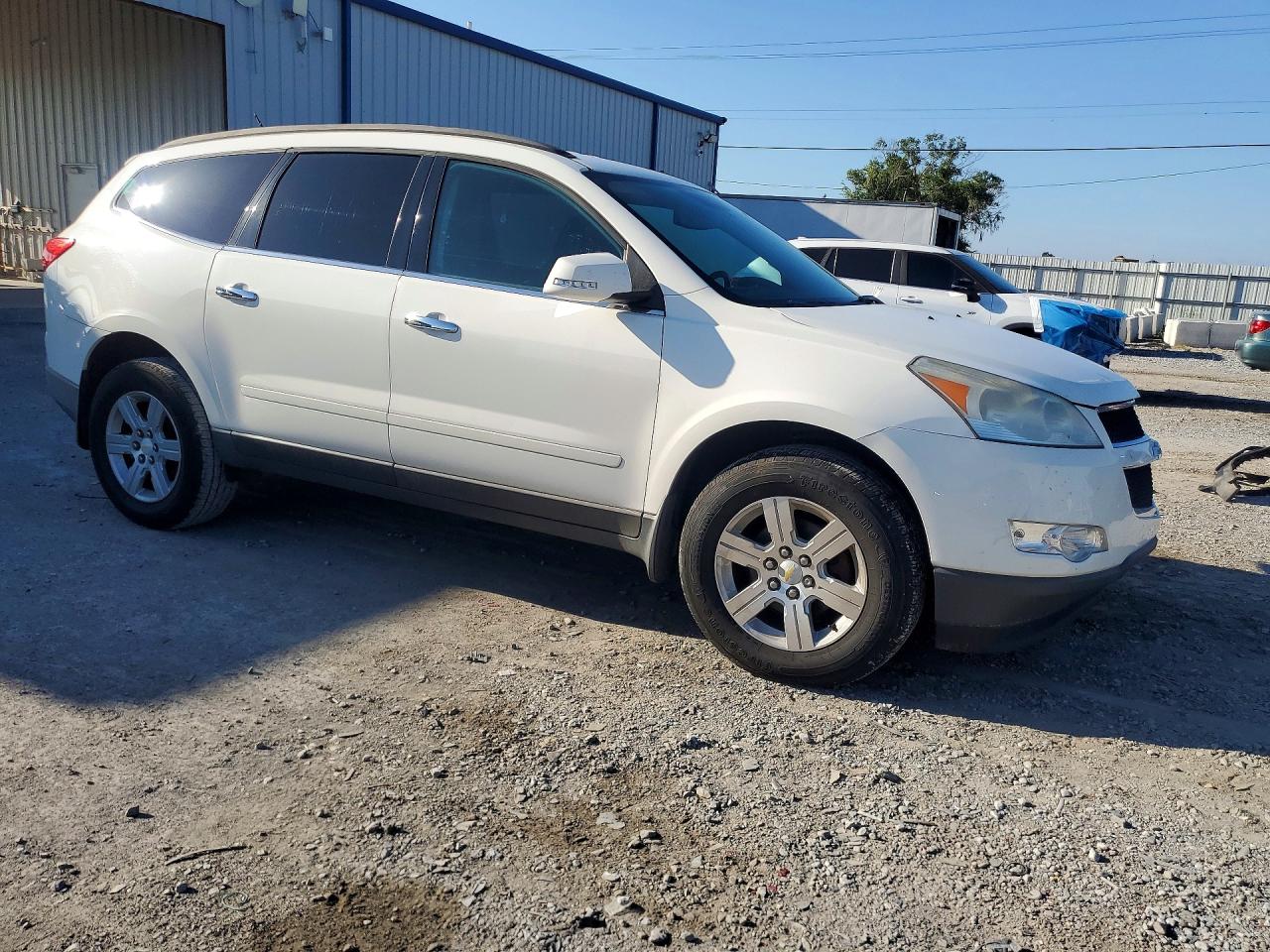 2010 Chevrolet Traverse Lt White vin: 1GNLRFED3AJ210306