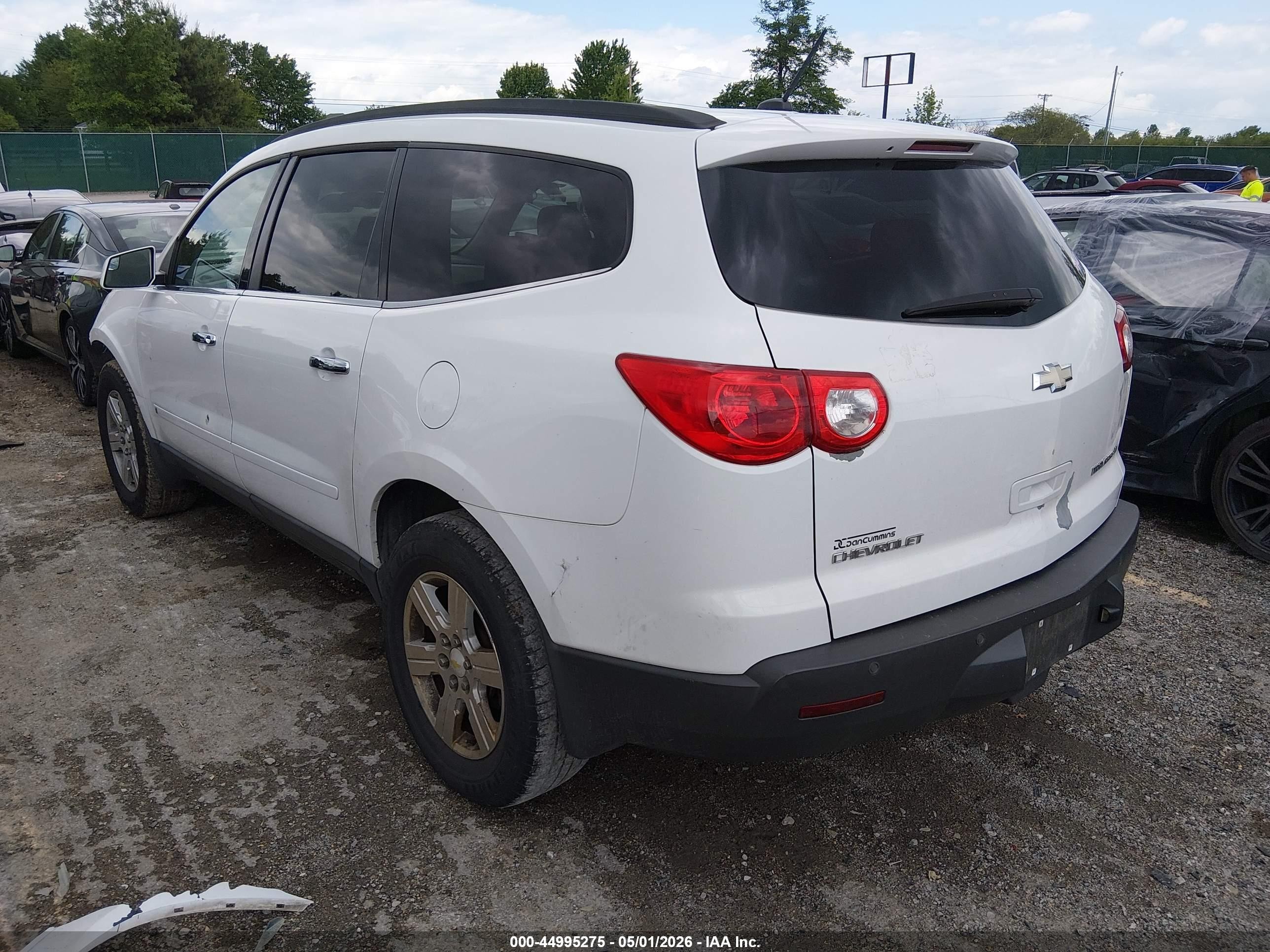 2010 Chevrolet Traverse Lt White vin: 1GNLRFED3AS109678