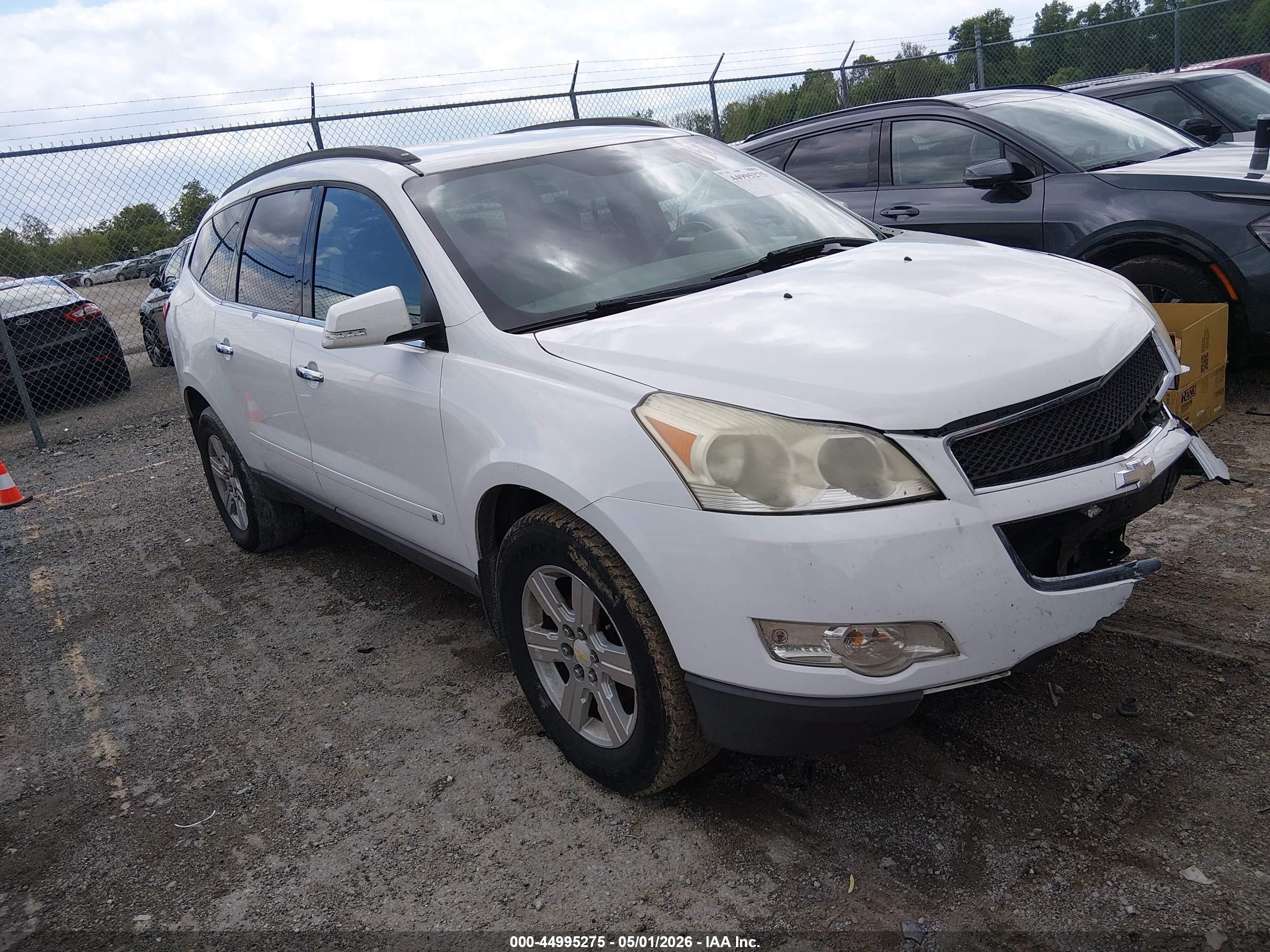 2010 Chevrolet Traverse Lt White vin: 1GNLRFED3AS109678