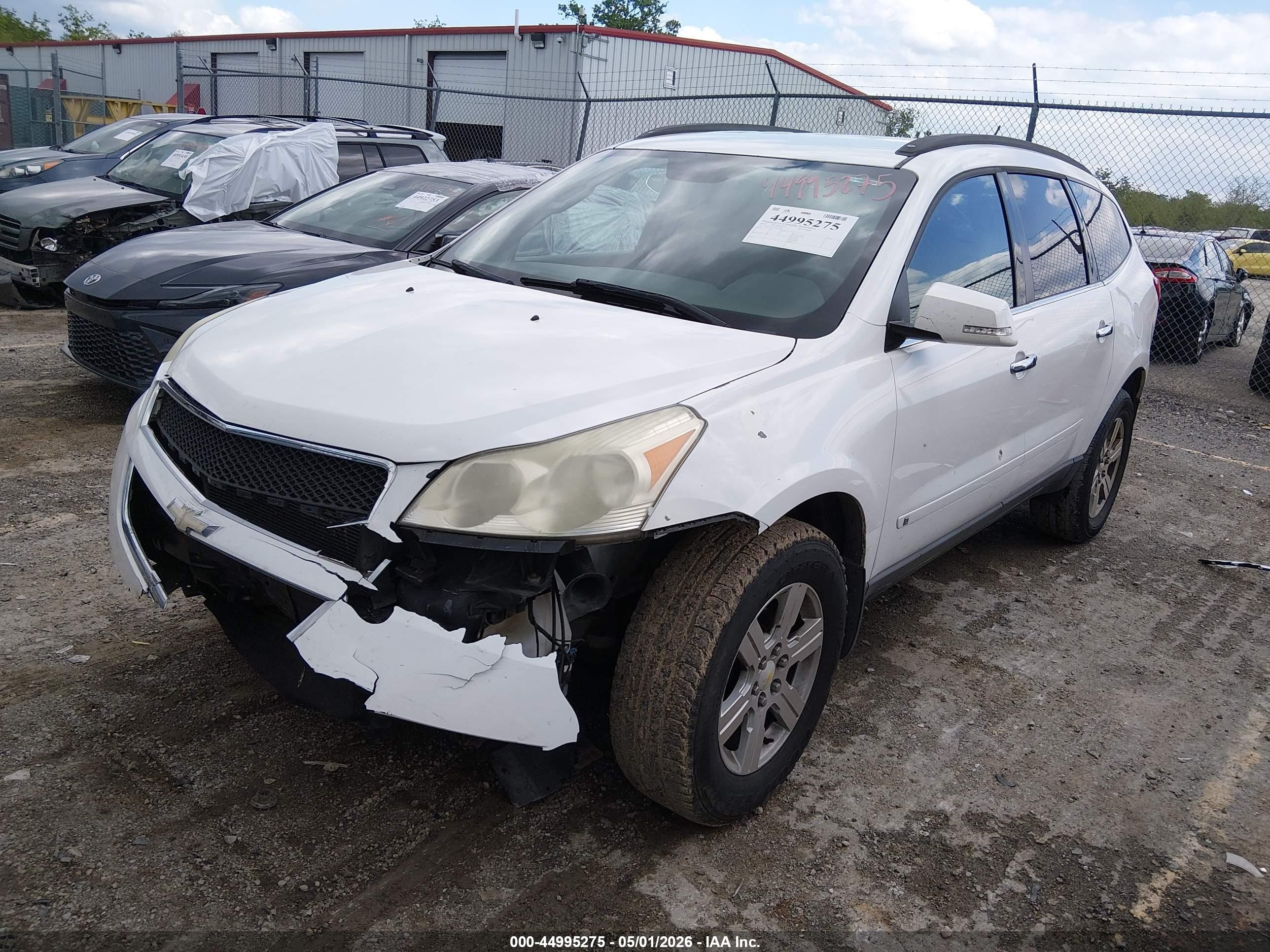 2010 Chevrolet Traverse Lt White vin: 1GNLRFED3AS109678