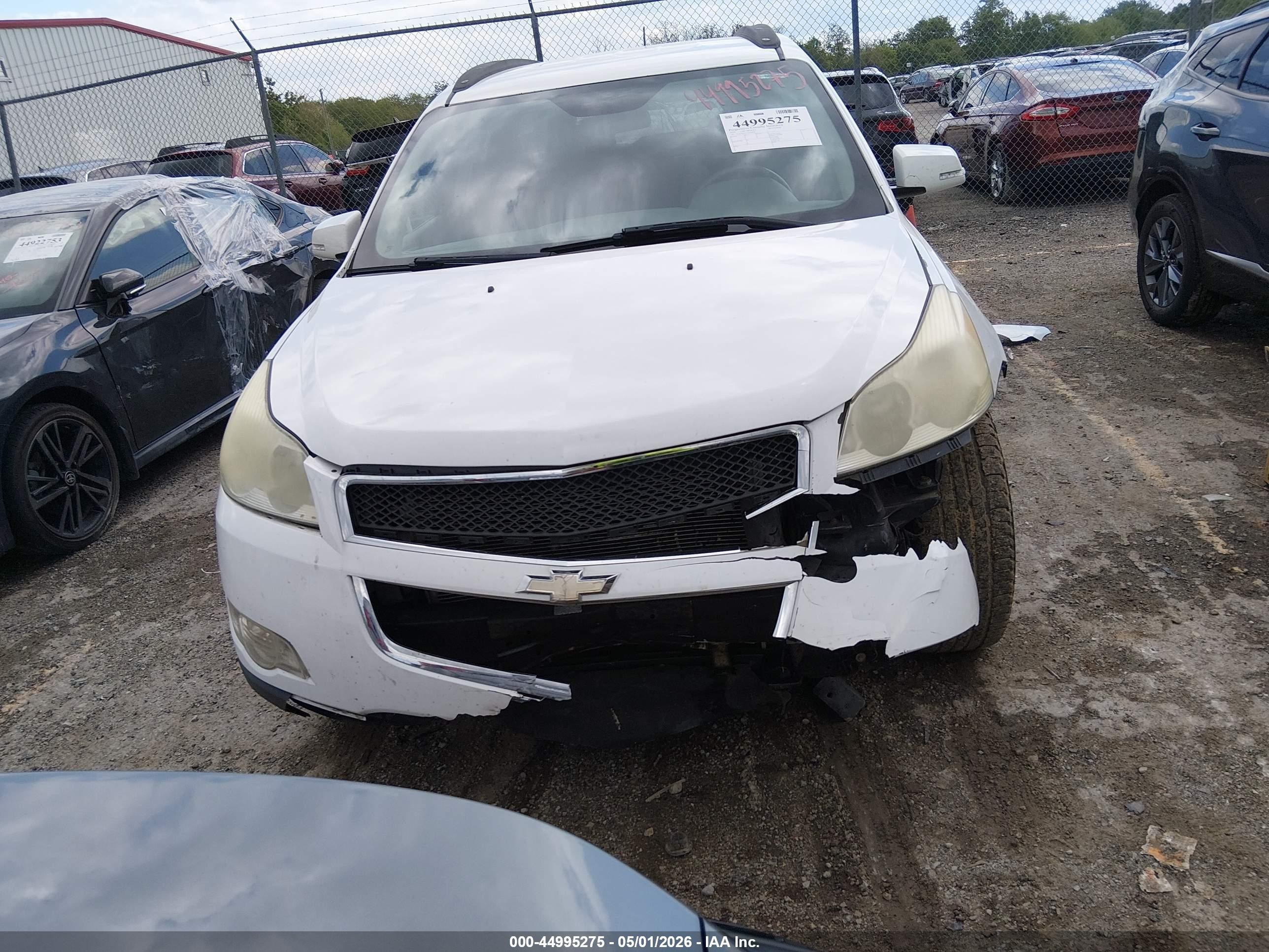 2010 Chevrolet Traverse Lt White vin: 1GNLRFED3AS109678