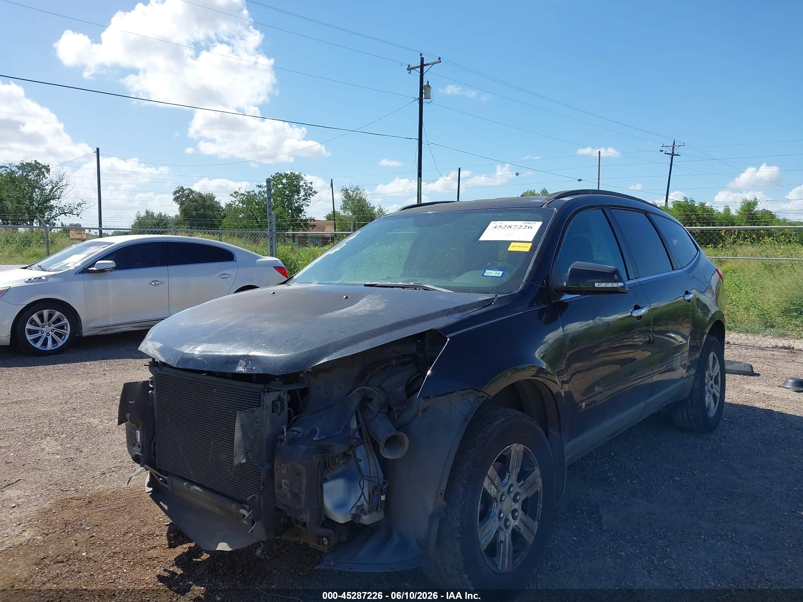 2010 Chevrolet Traverse Lt Black vin: 1GNLRFED3AS120406