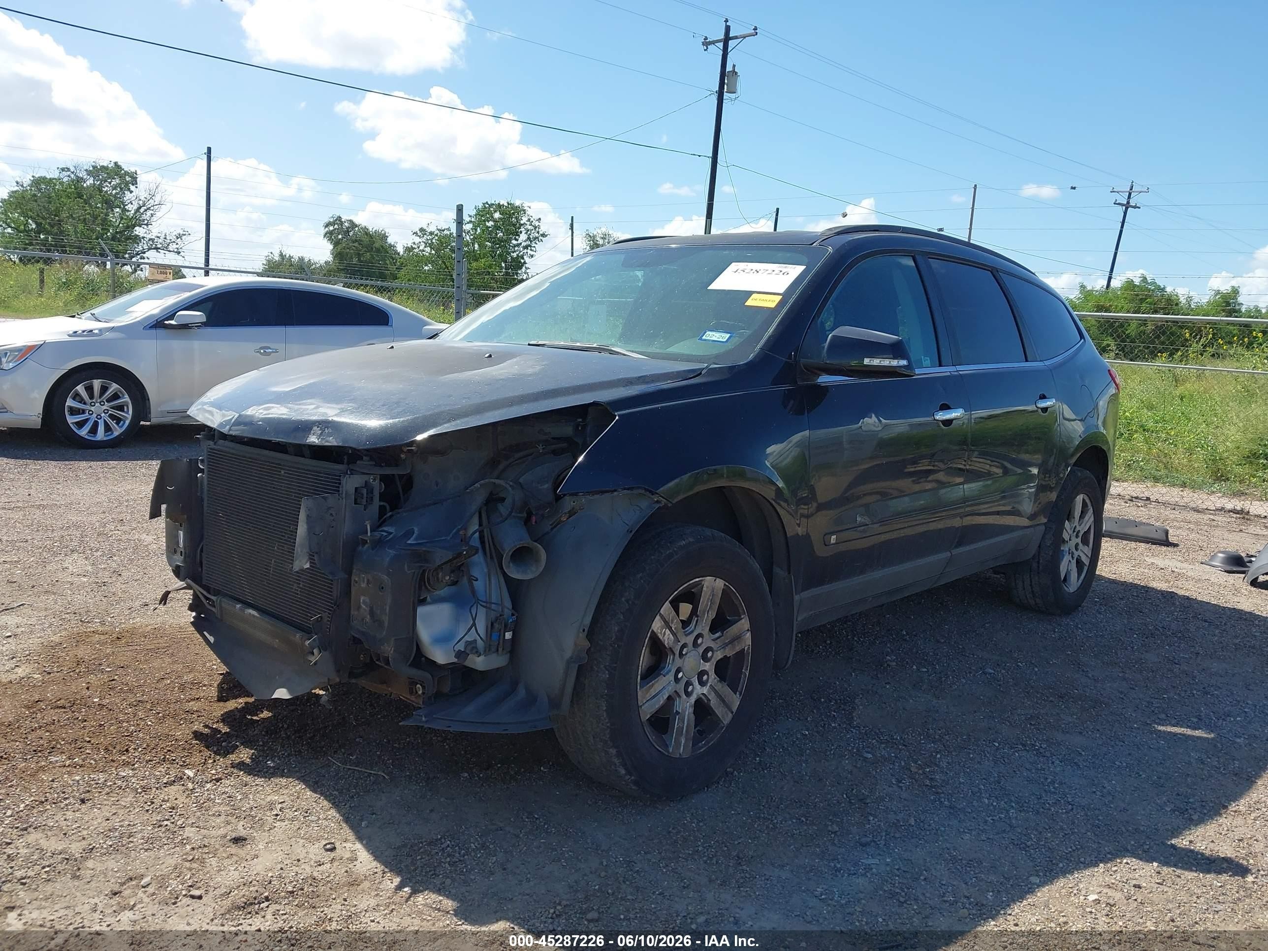 2010 Chevrolet Traverse Lt Black vin: 1GNLRFED3AS120406