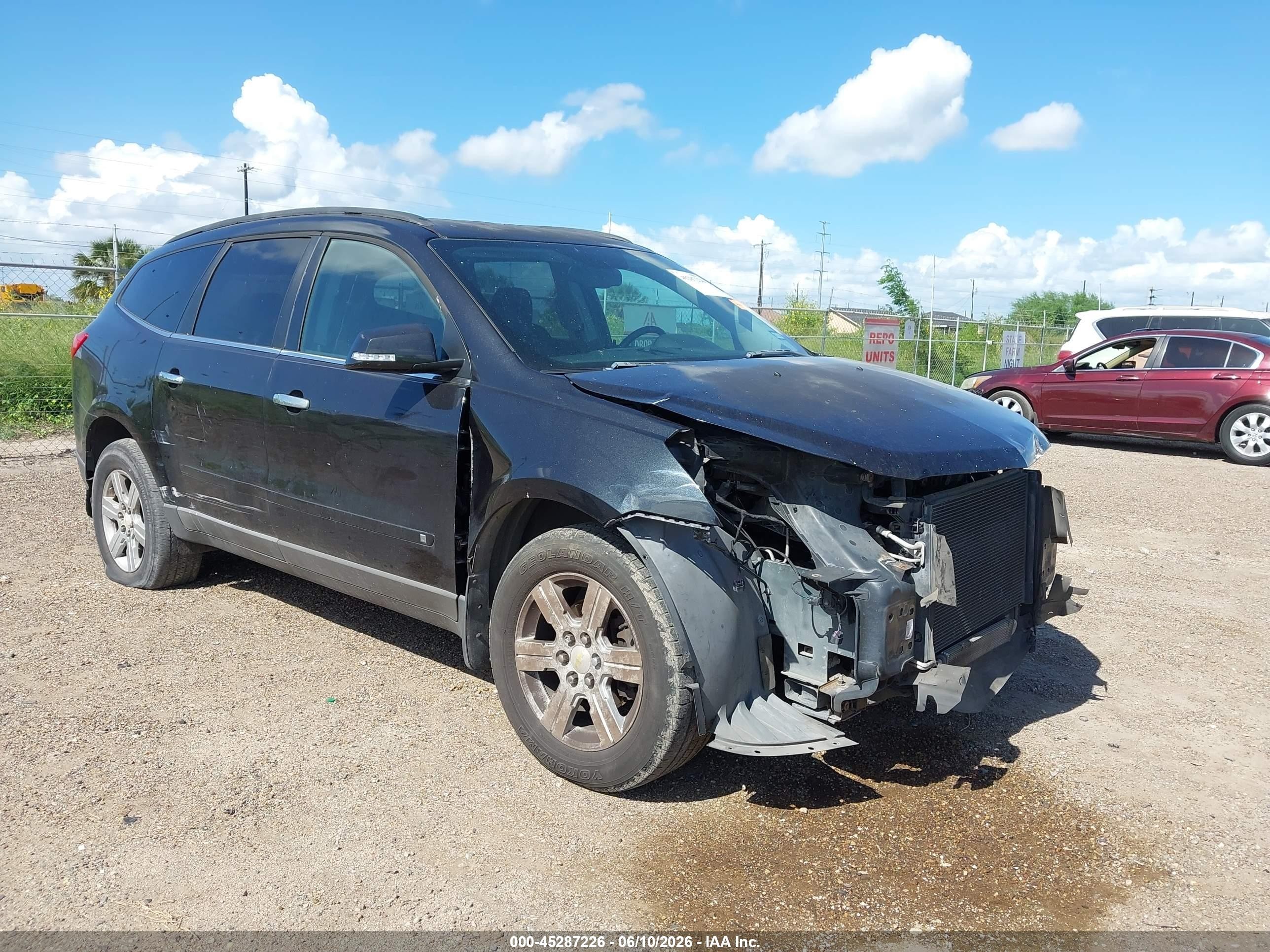 2010 Chevrolet Traverse Lt Black vin: 1GNLRFED3AS120406
