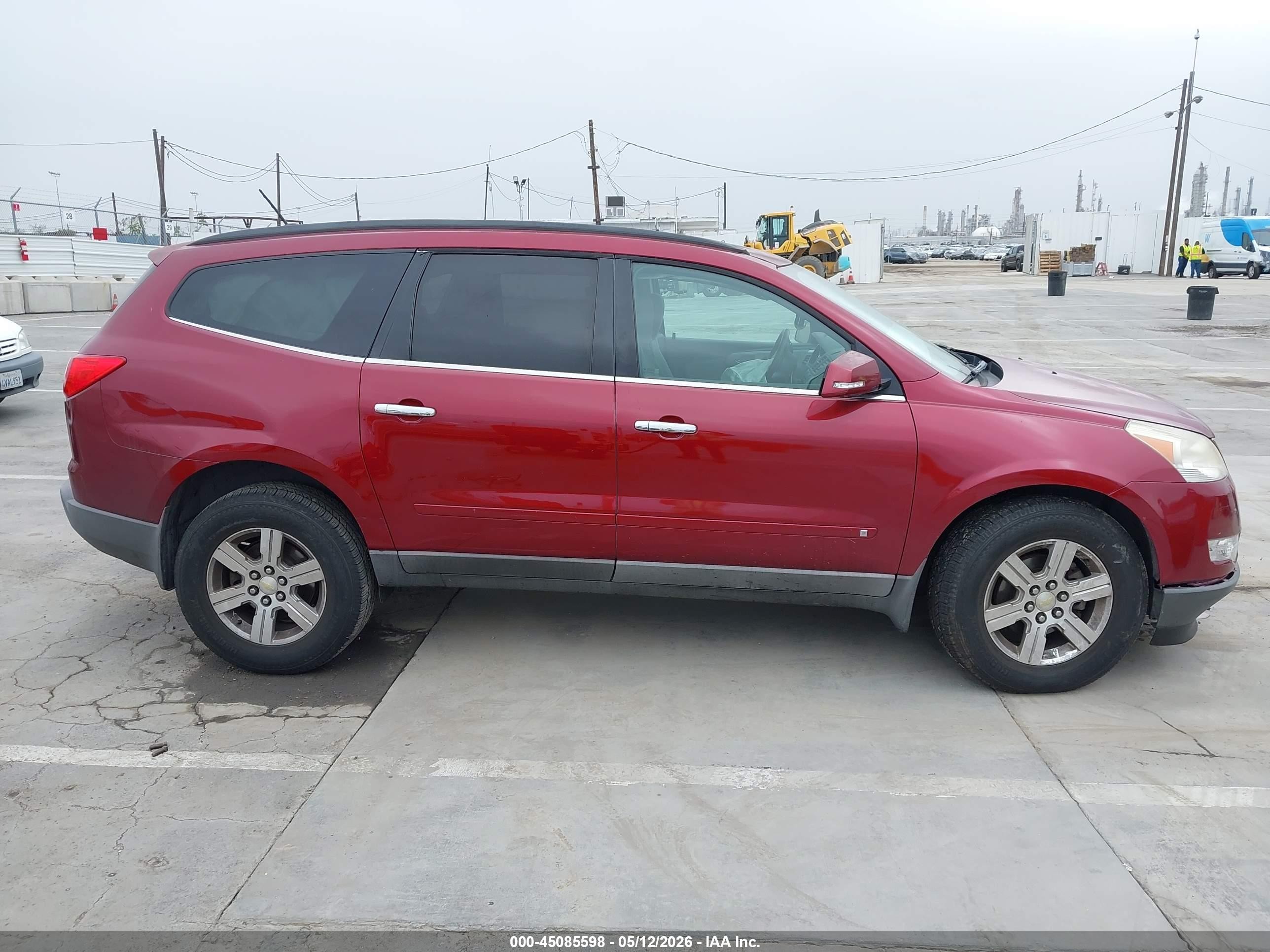 2010 Chevrolet Traverse Lt Burgundy vin: 1GNLRFED3AS140042