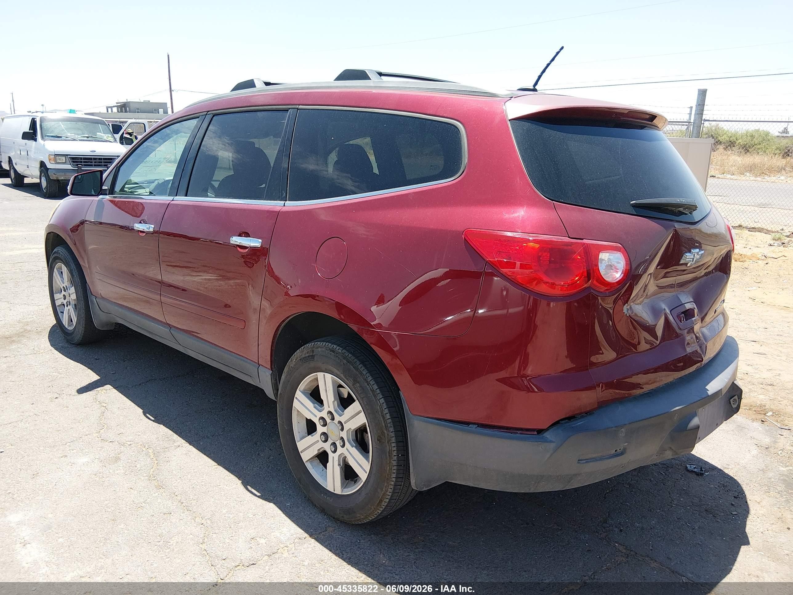 2010 Chevrolet Traverse Lt Maroon vin: 1GNLRFED4AJ198019
