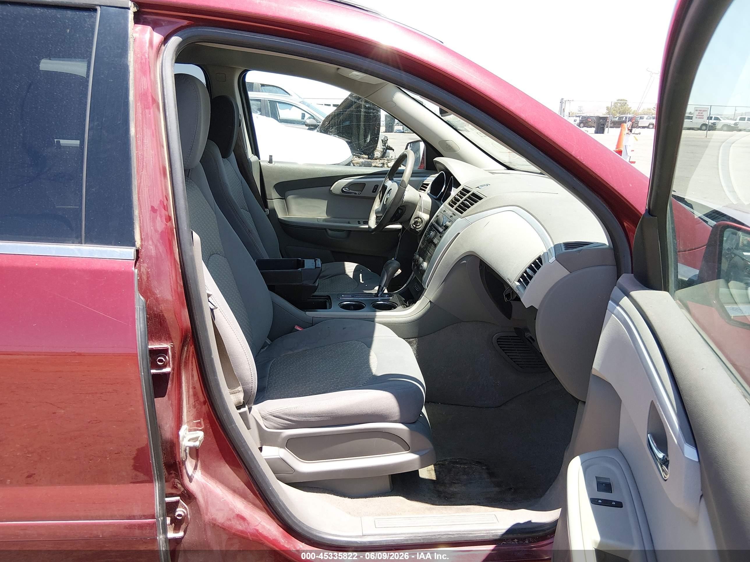 2010 Chevrolet Traverse Lt Maroon vin: 1GNLRFED4AJ198019