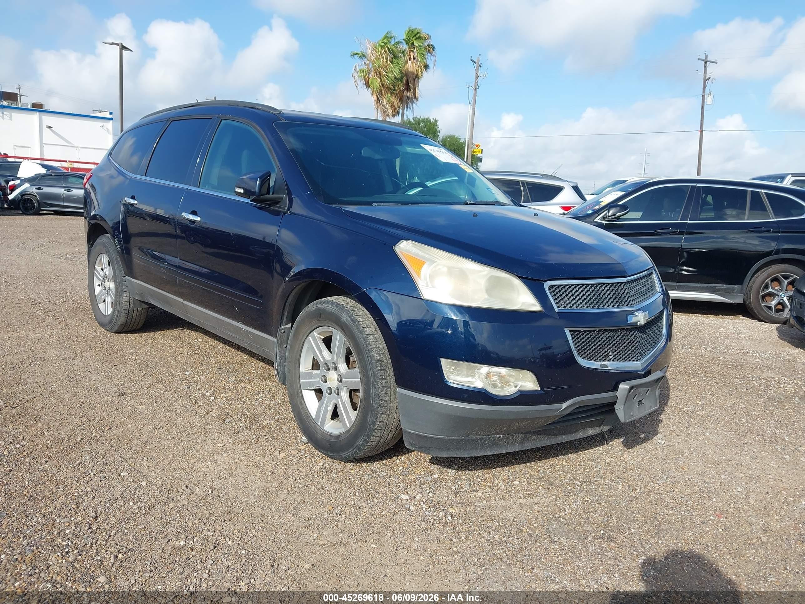 2010 Chevrolet Traverse Lt Dark Blue vin: 1GNLRFED4AJ207866