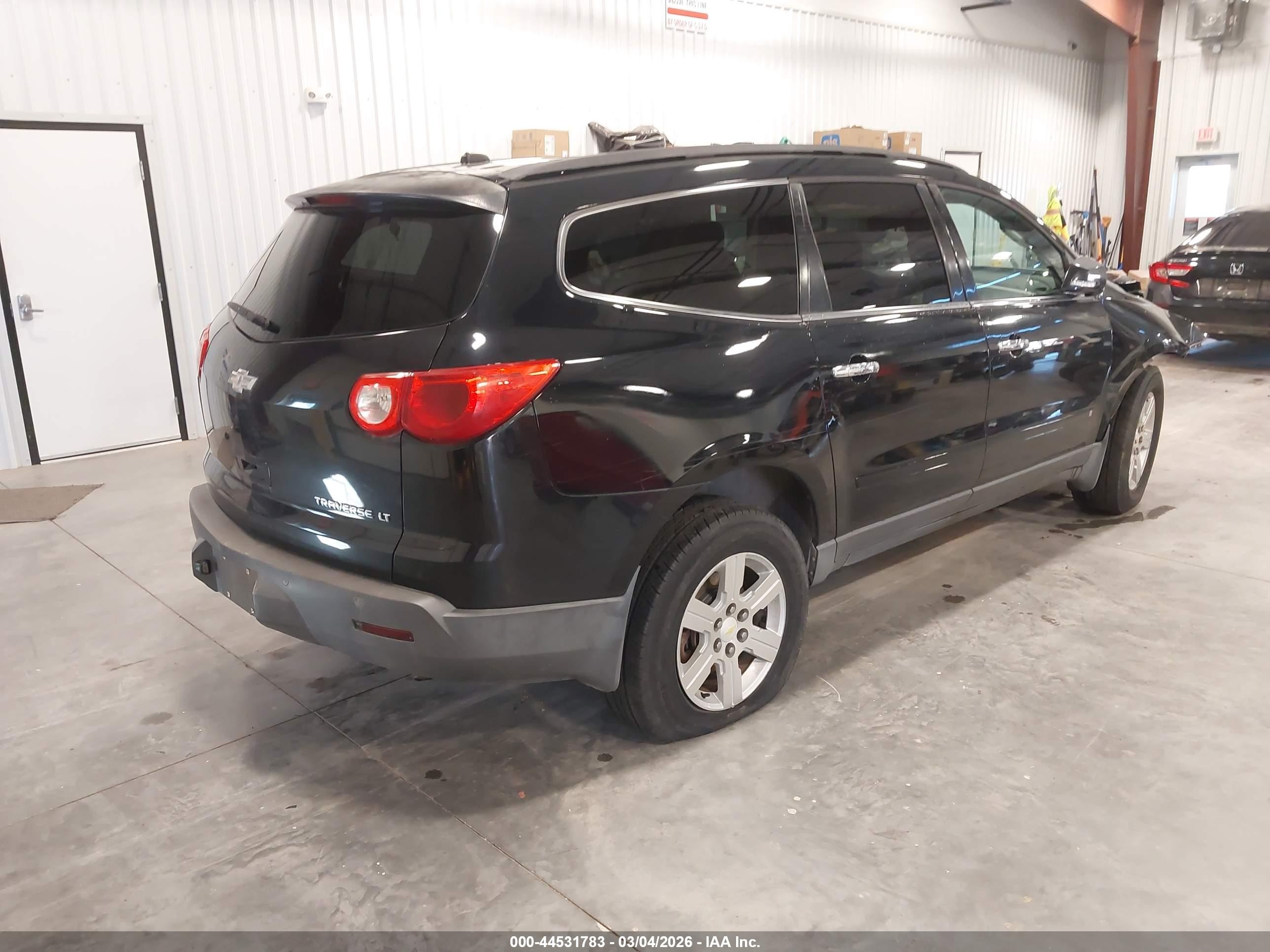 2010 Chevrolet Traverse Lt Black vin: 1GNLRFED5AS122867