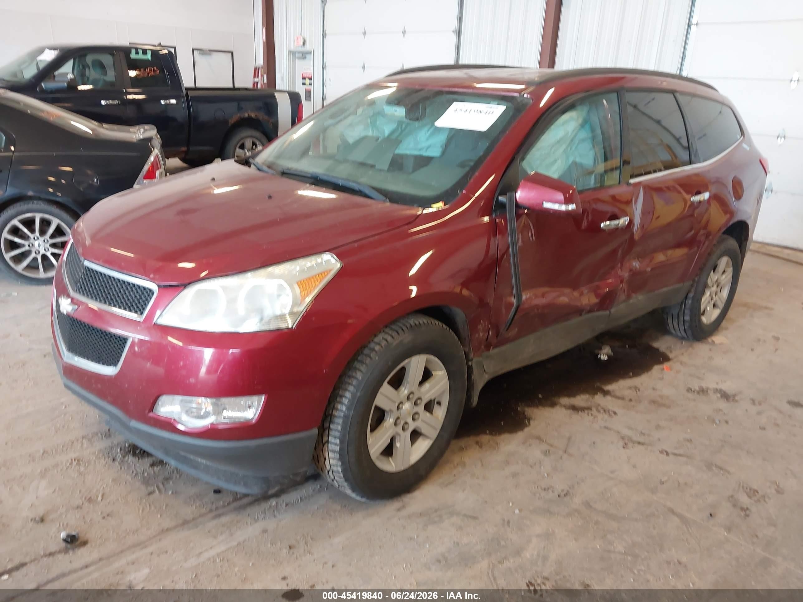 2010 Chevrolet Traverse Lt Red vin: 1GNLRFED6AJ265624