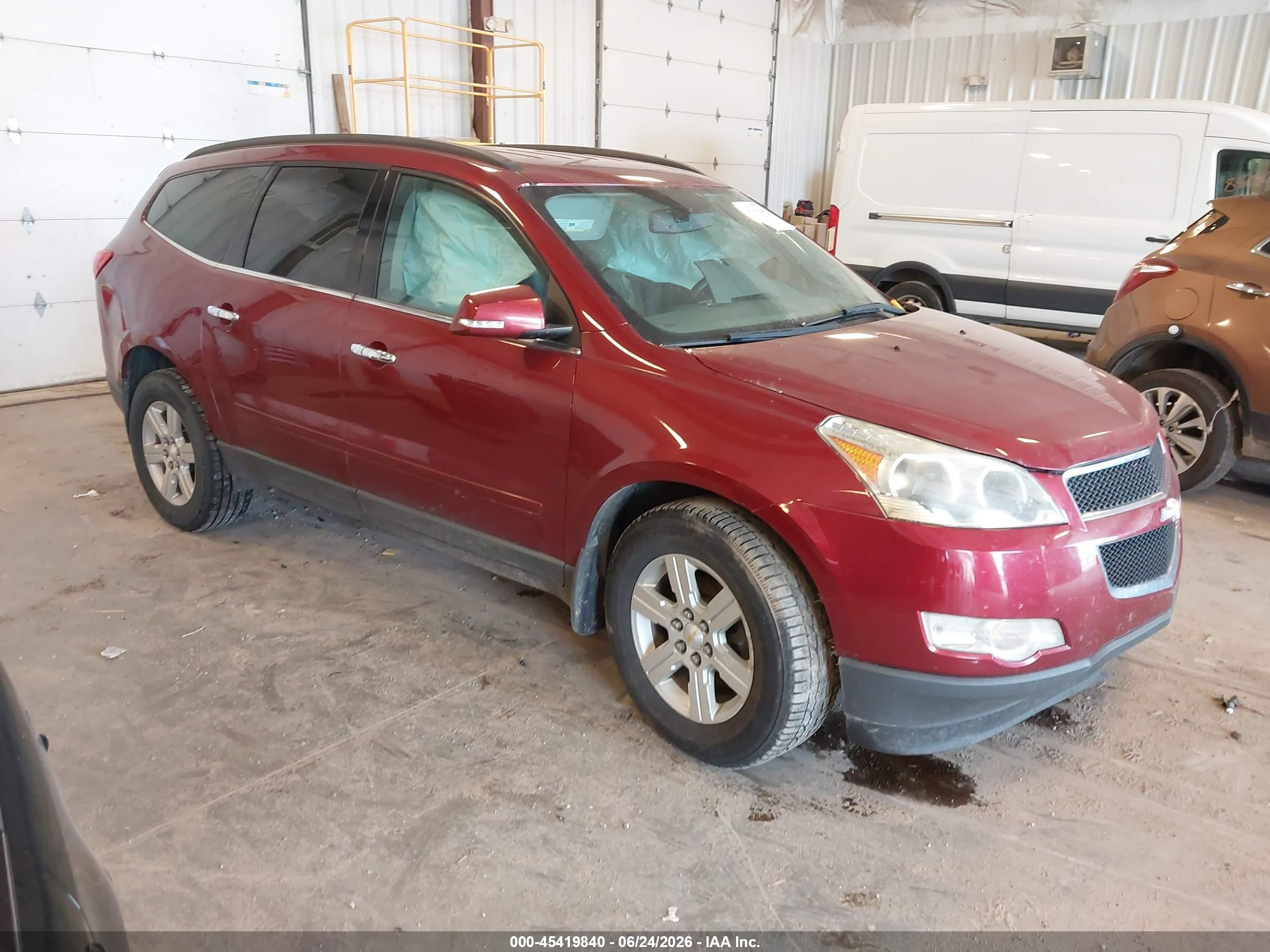 2010 Chevrolet Traverse Lt Red vin: 1GNLRFED6AJ265624