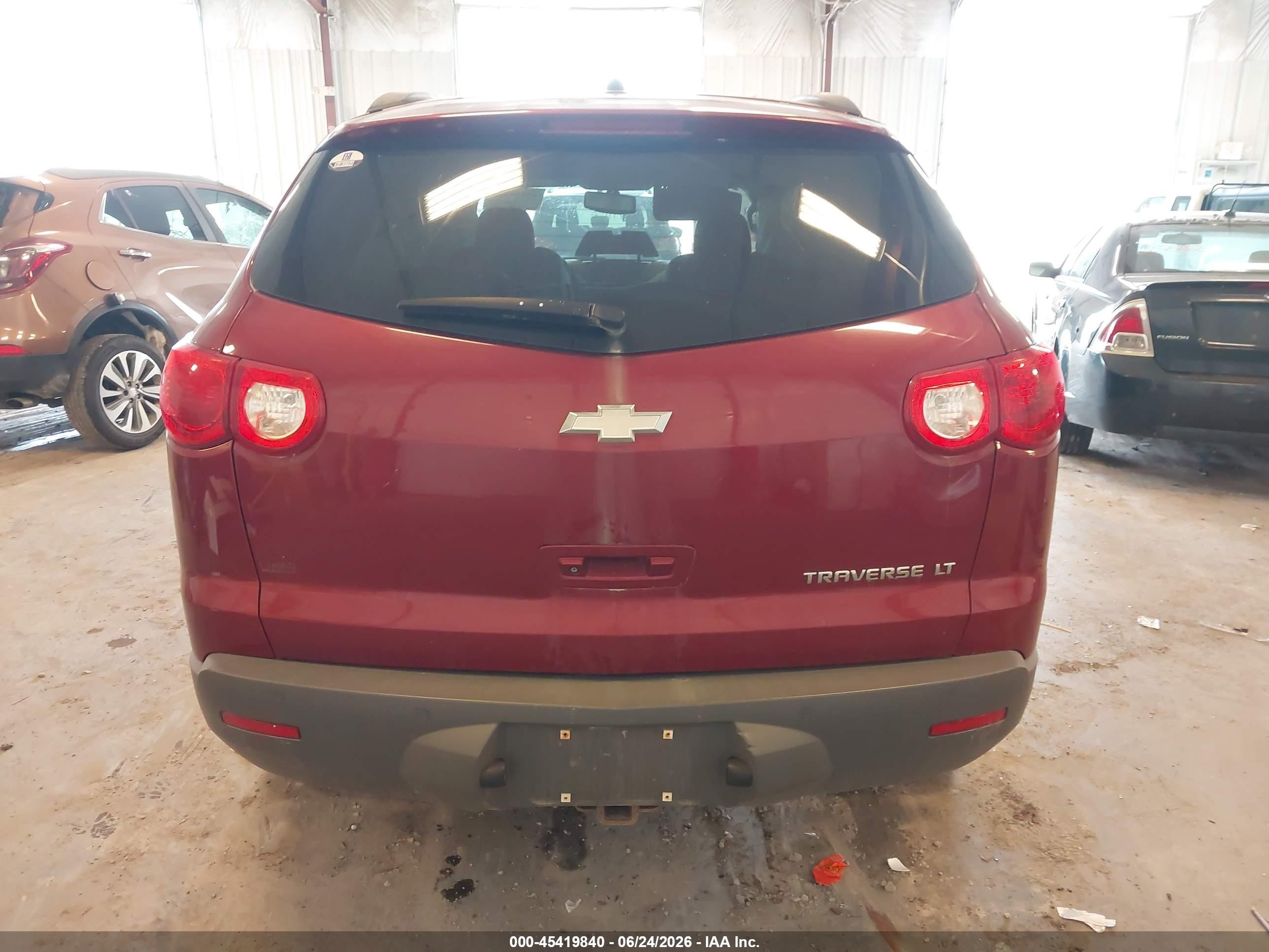 2010 Chevrolet Traverse Lt Red vin: 1GNLRFED6AJ265624