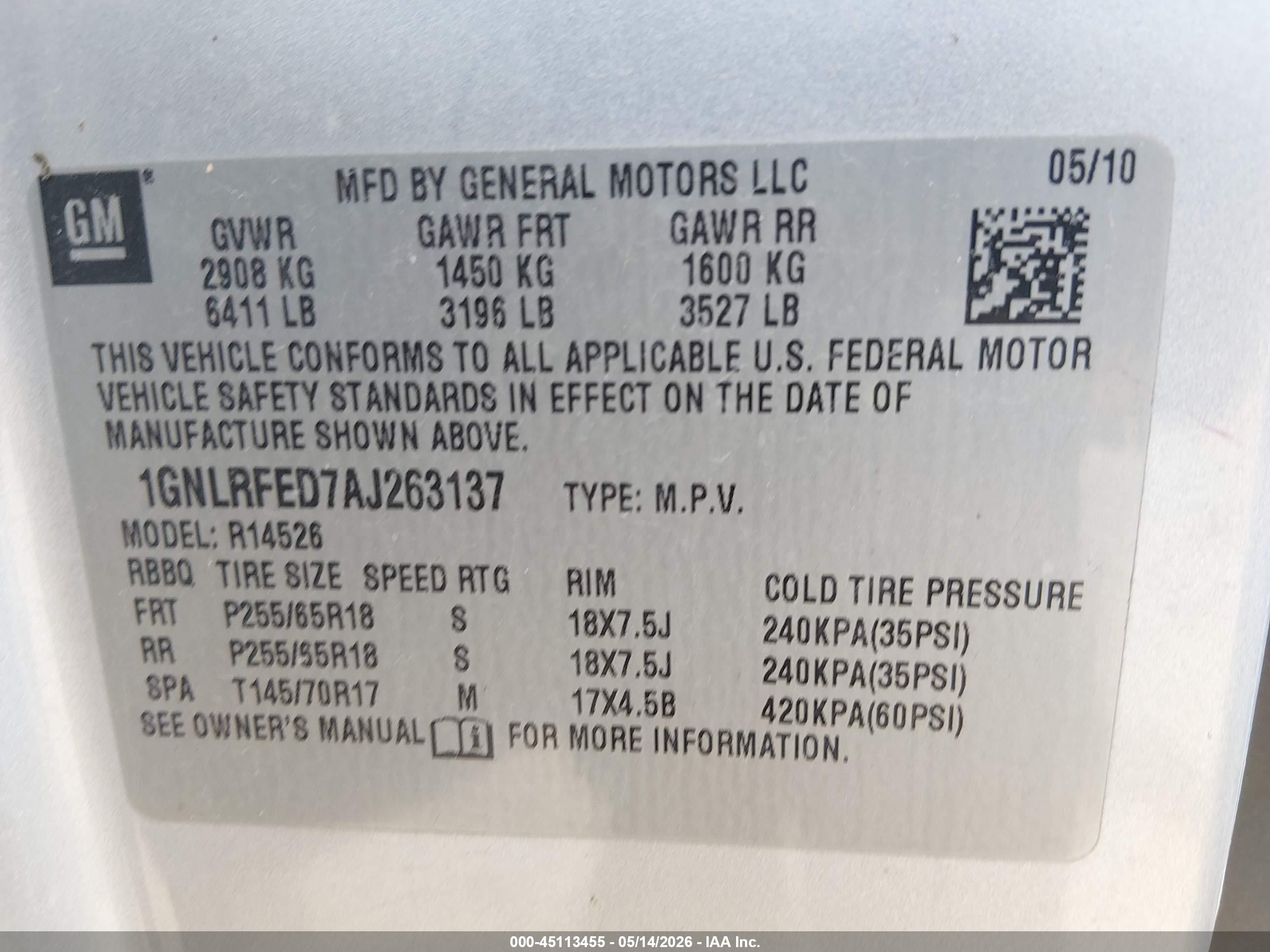 2010 Chevrolet Traverse Lt Silver vin: 1GNLRFED7AJ263137