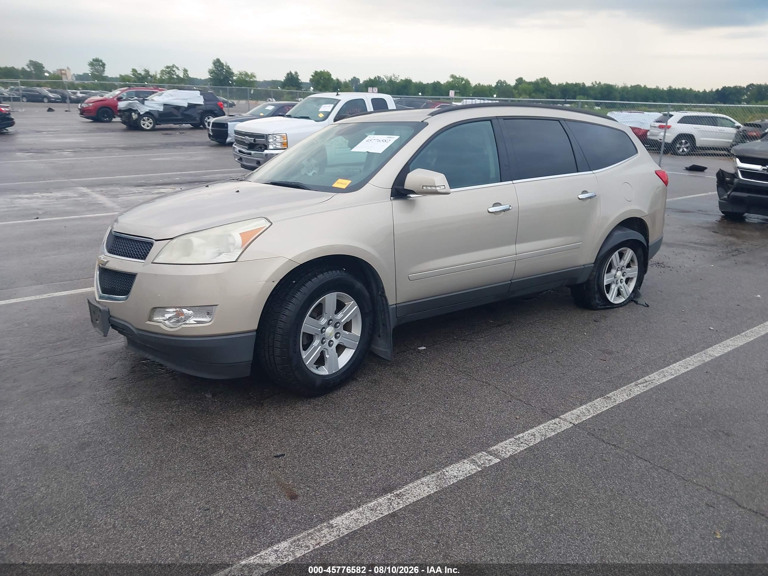 2010 Chevrolet Traverse Lt Gold vin: 1GNLRFED9AJ235419
