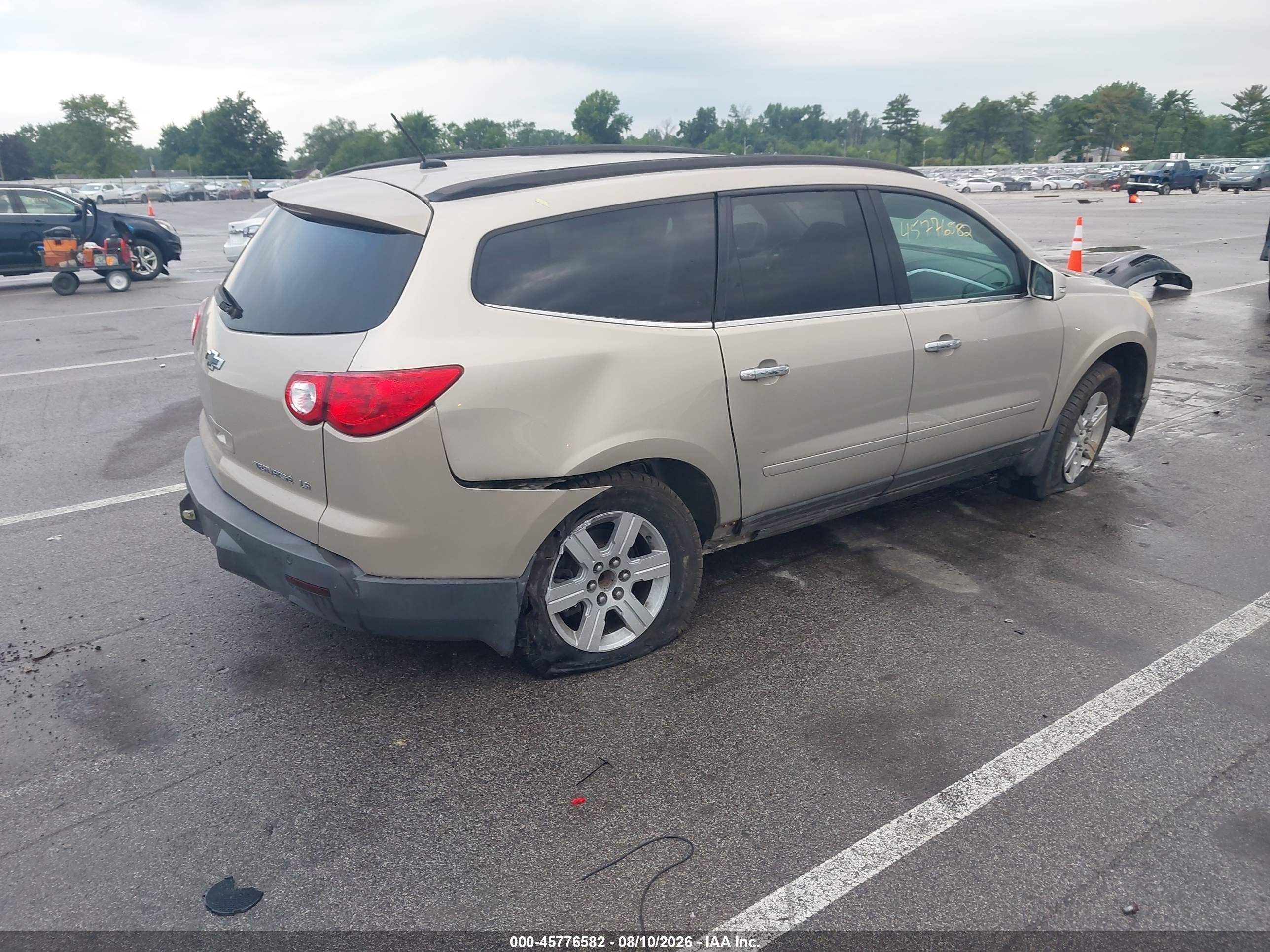 2010 Chevrolet Traverse Lt Gold vin: 1GNLRFED9AJ235419