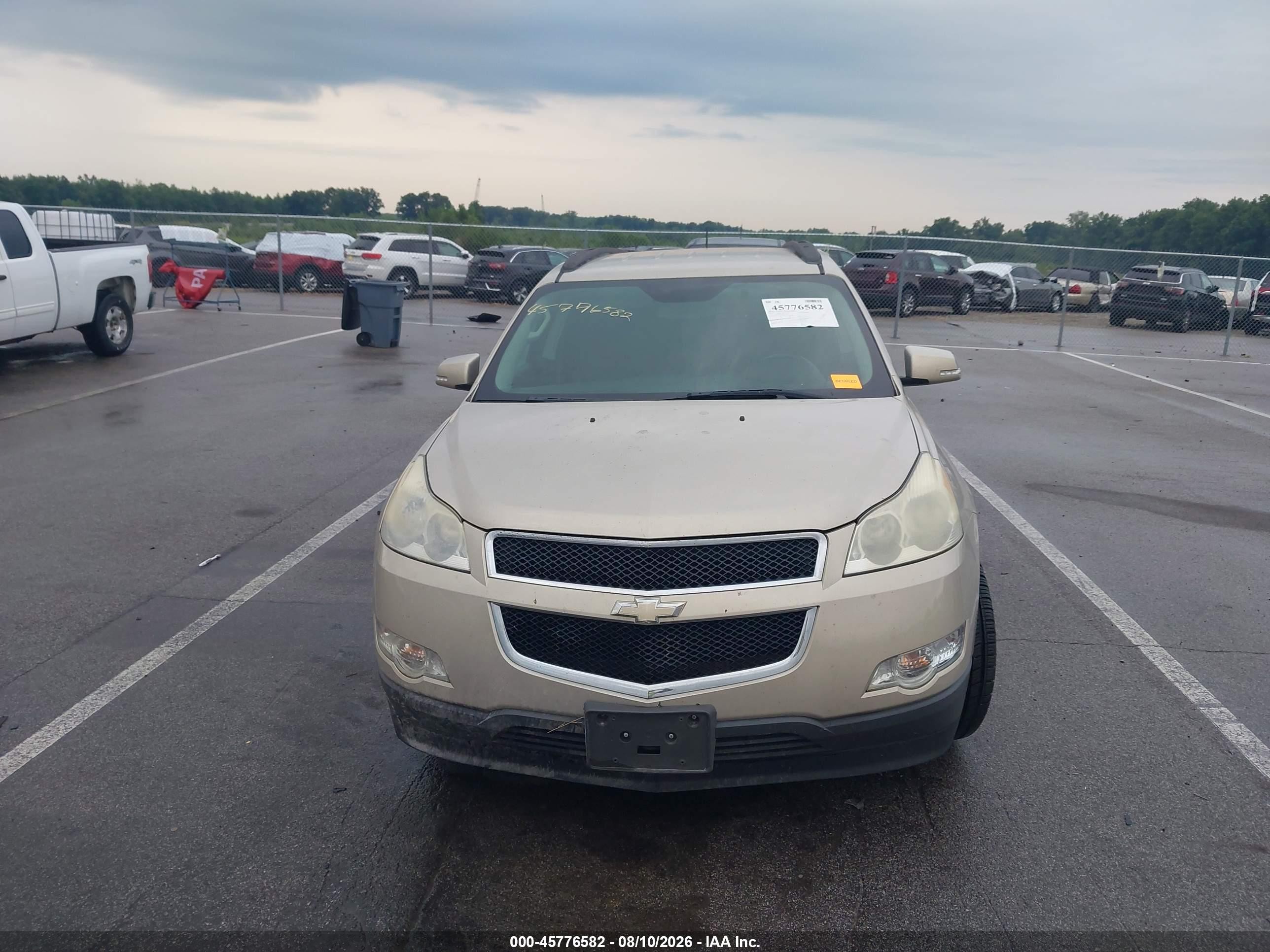 2010 Chevrolet Traverse Lt Gold vin: 1GNLRFED9AJ235419