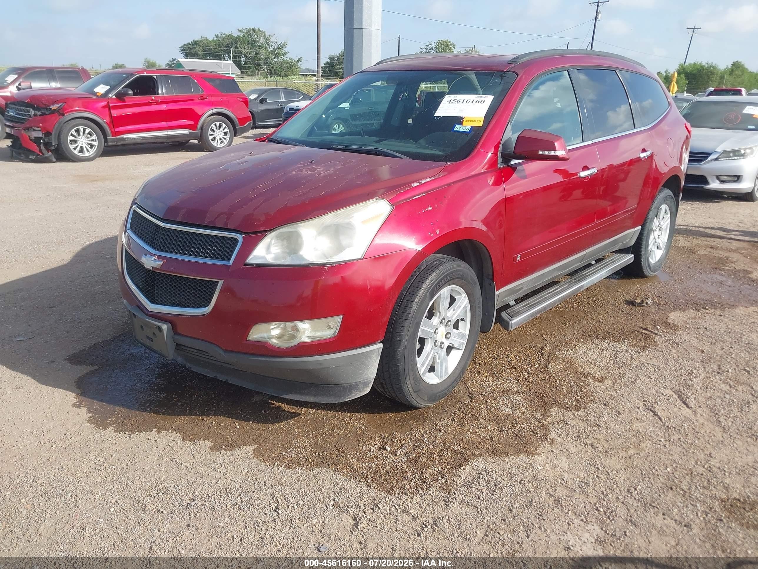 2010 Chevrolet Traverse Lt Red vin: 1GNLRFED9AS144726