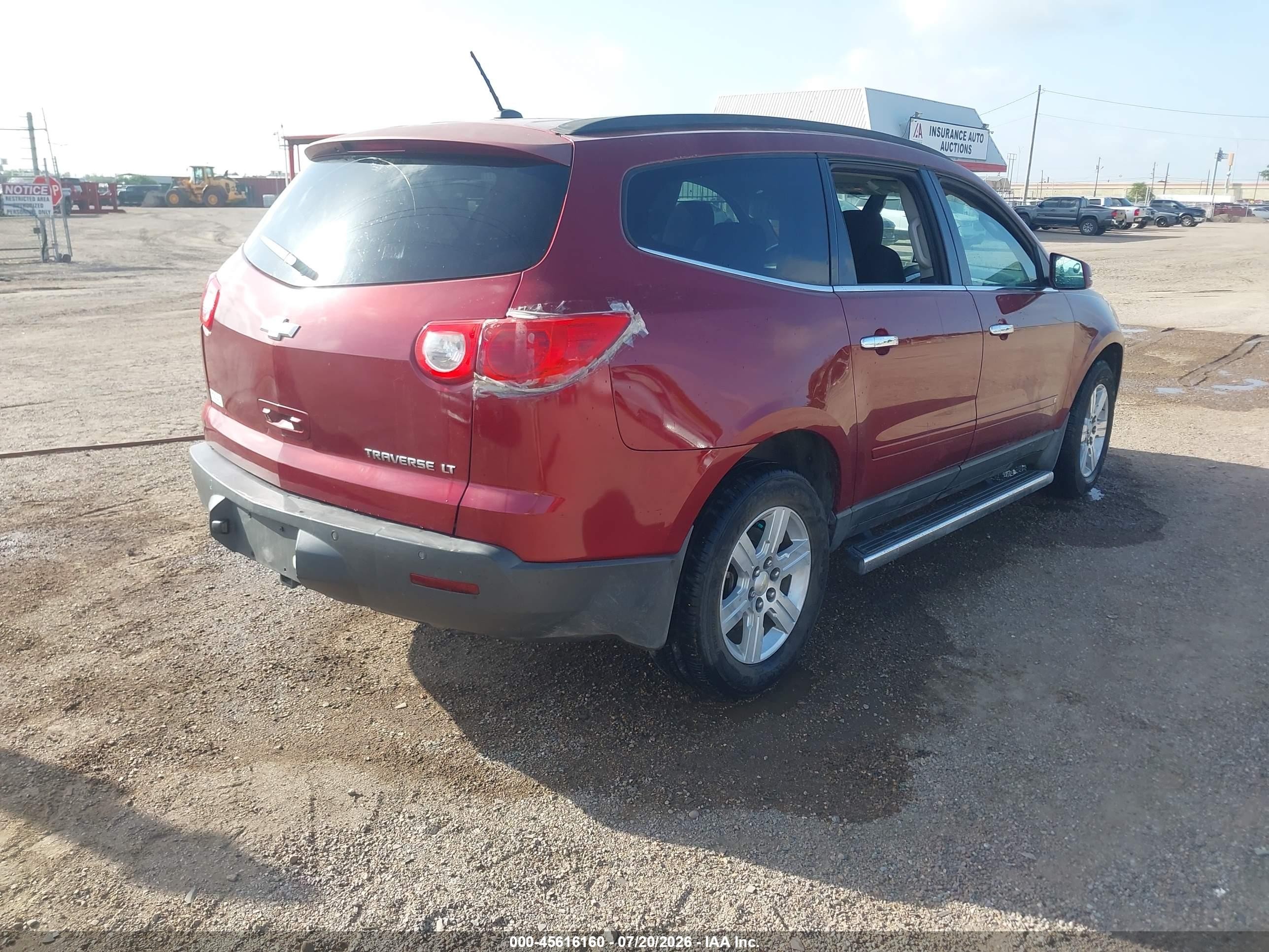 2010 Chevrolet Traverse Lt Red vin: 1GNLRFED9AS144726