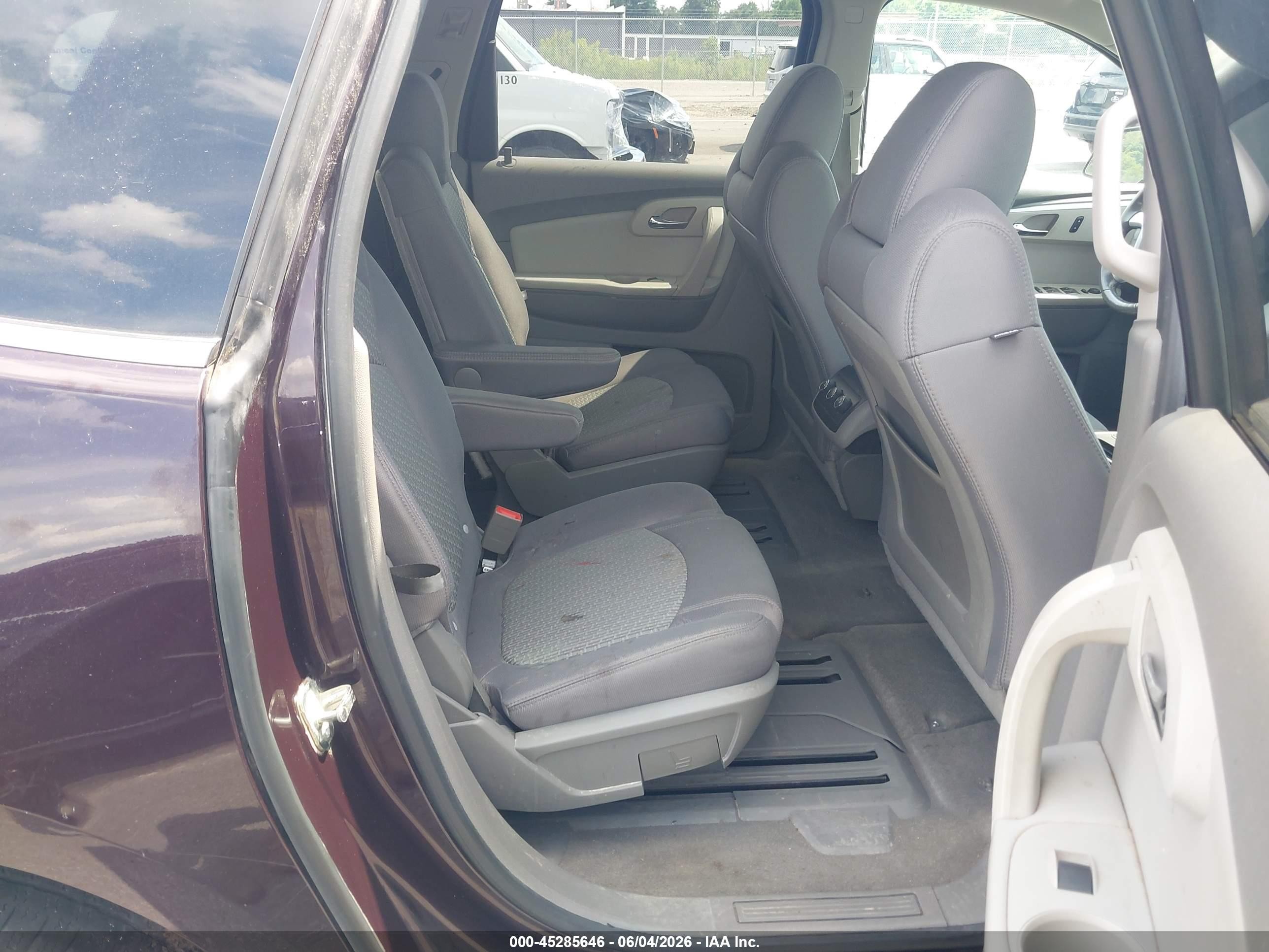 2010 Chevrolet Traverse Lt Maroon vin: 1GNLRFEDXAS133654