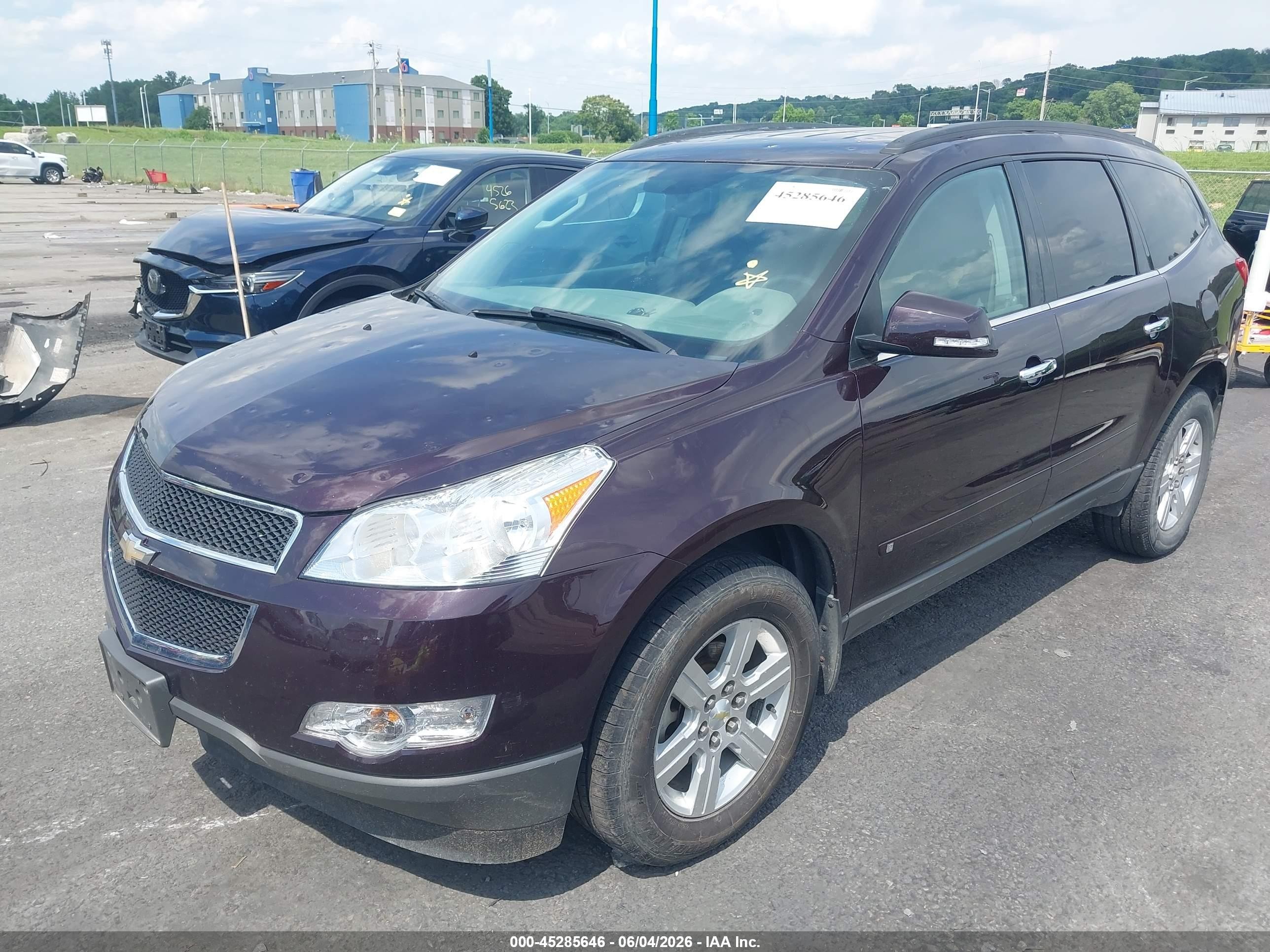 2010 Chevrolet Traverse Lt Maroon vin: 1GNLRFEDXAS133654