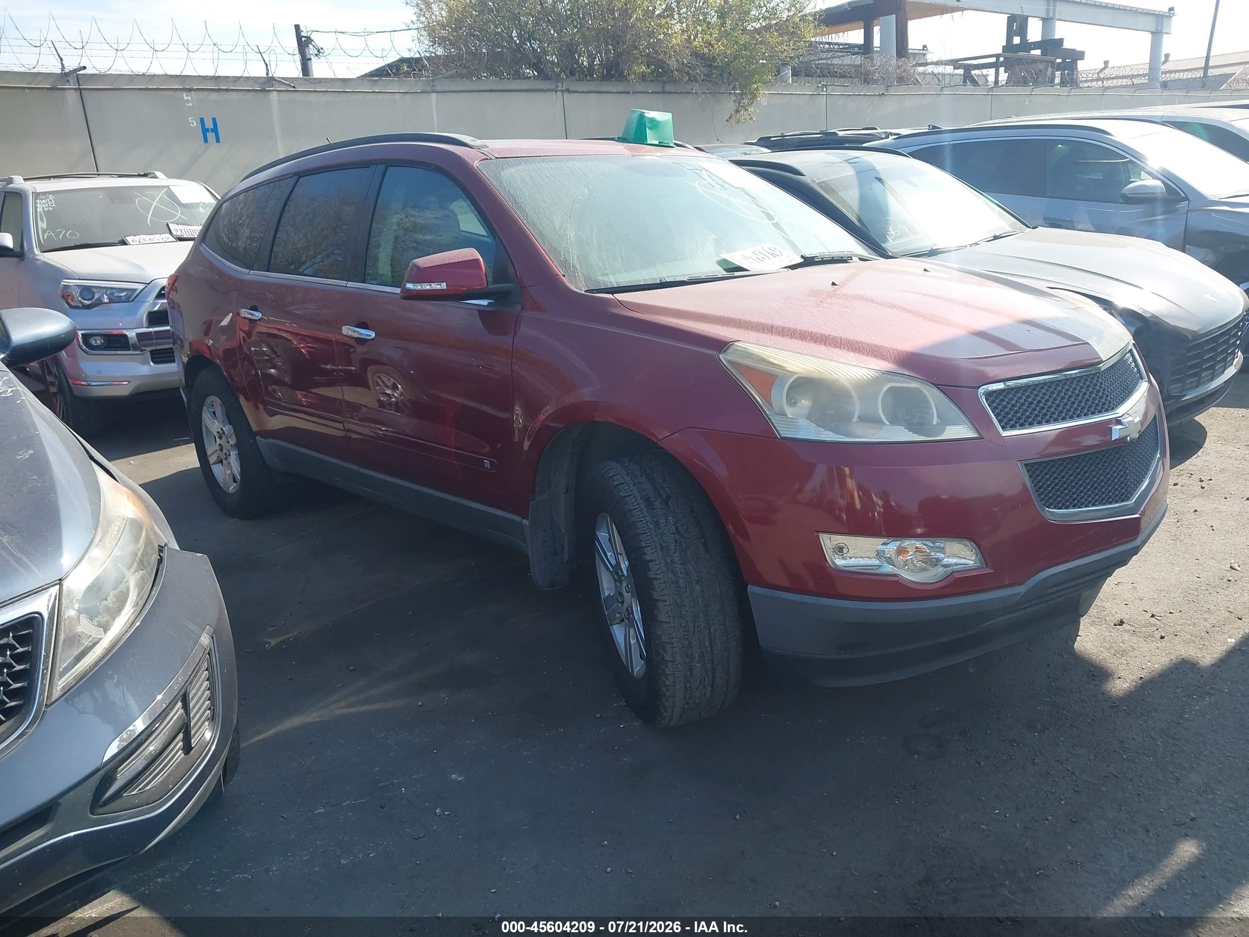 2010 Chevrolet Traverse Lt Red vin: 1GNLRFEDXAS135243