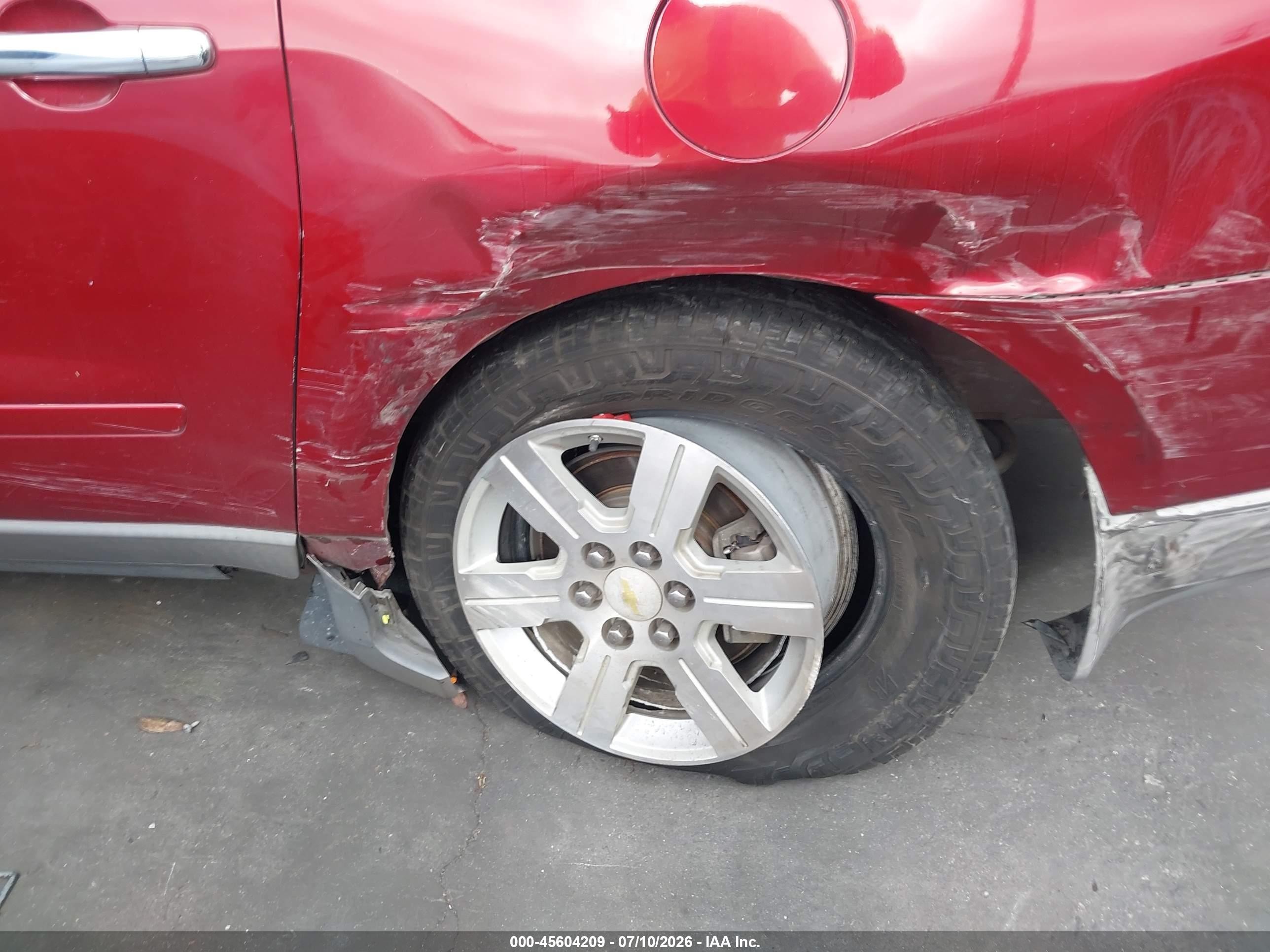 2010 Chevrolet Traverse Lt Red vin: 1GNLRFEDXAS135243
