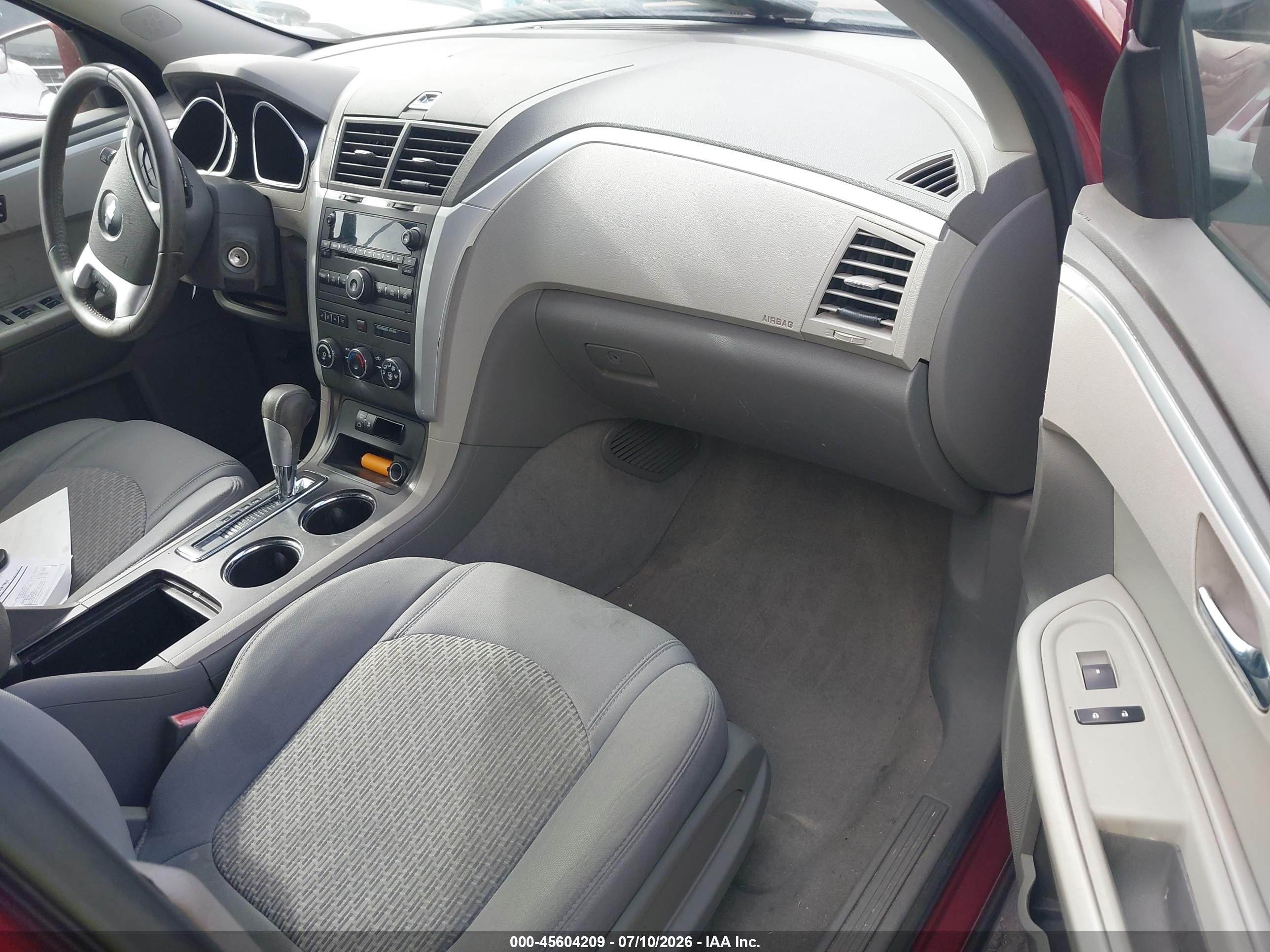2010 Chevrolet Traverse Lt Red vin: 1GNLRFEDXAS135243