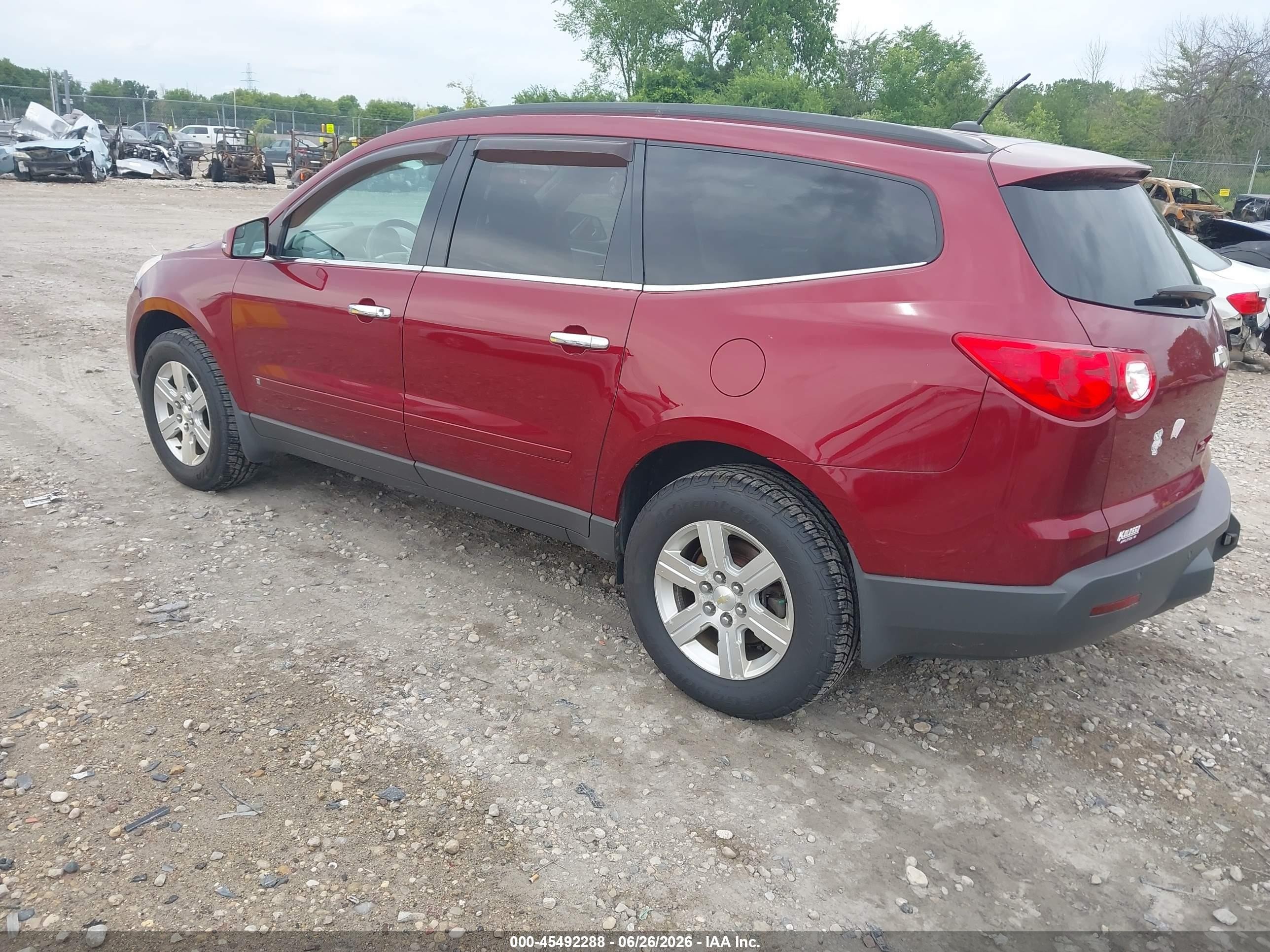 2010 Chevrolet Traverse Lt Red vin: 1GNLRGED5AS149041