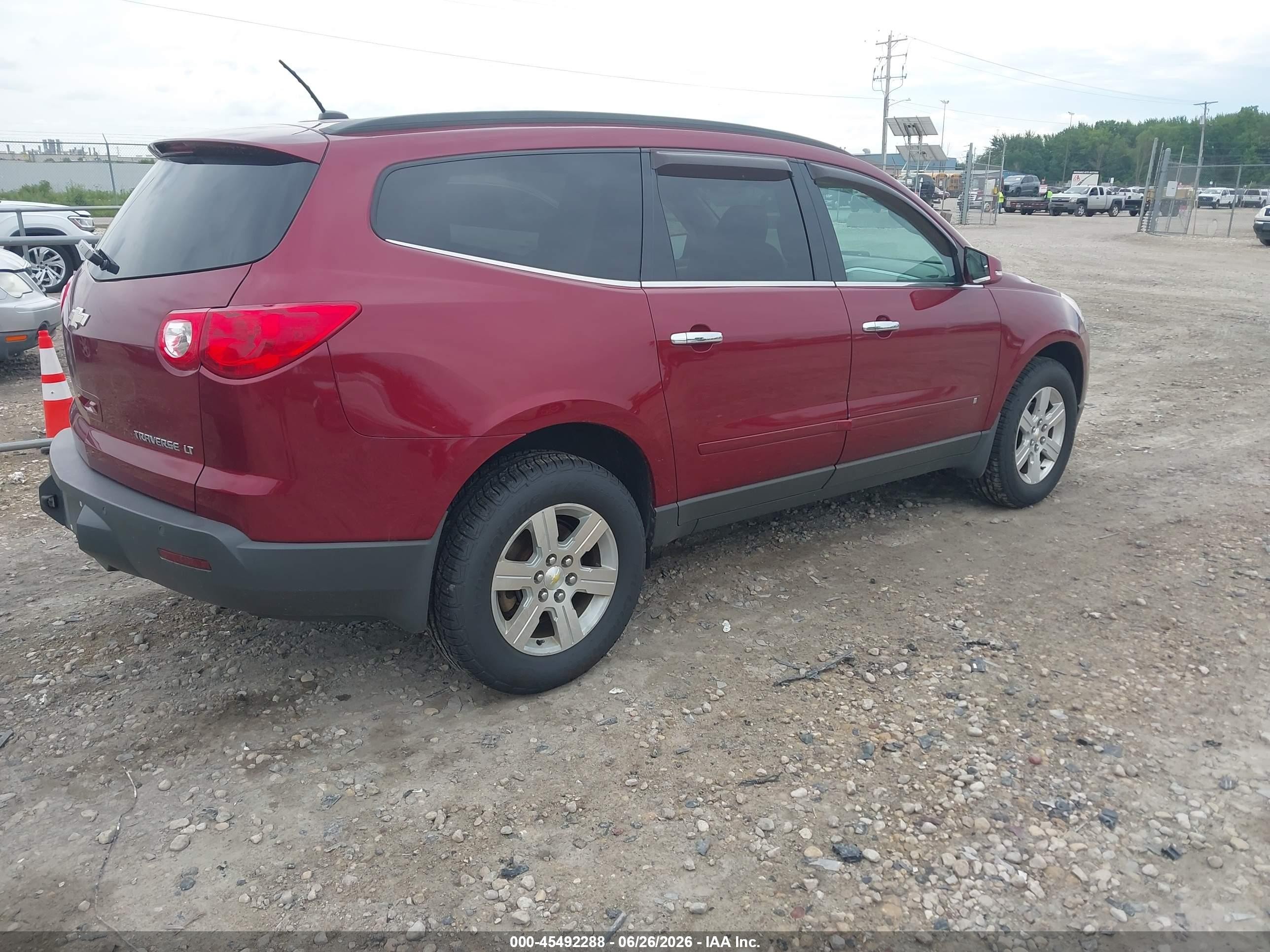 2010 Chevrolet Traverse Lt Red vin: 1GNLRGED5AS149041