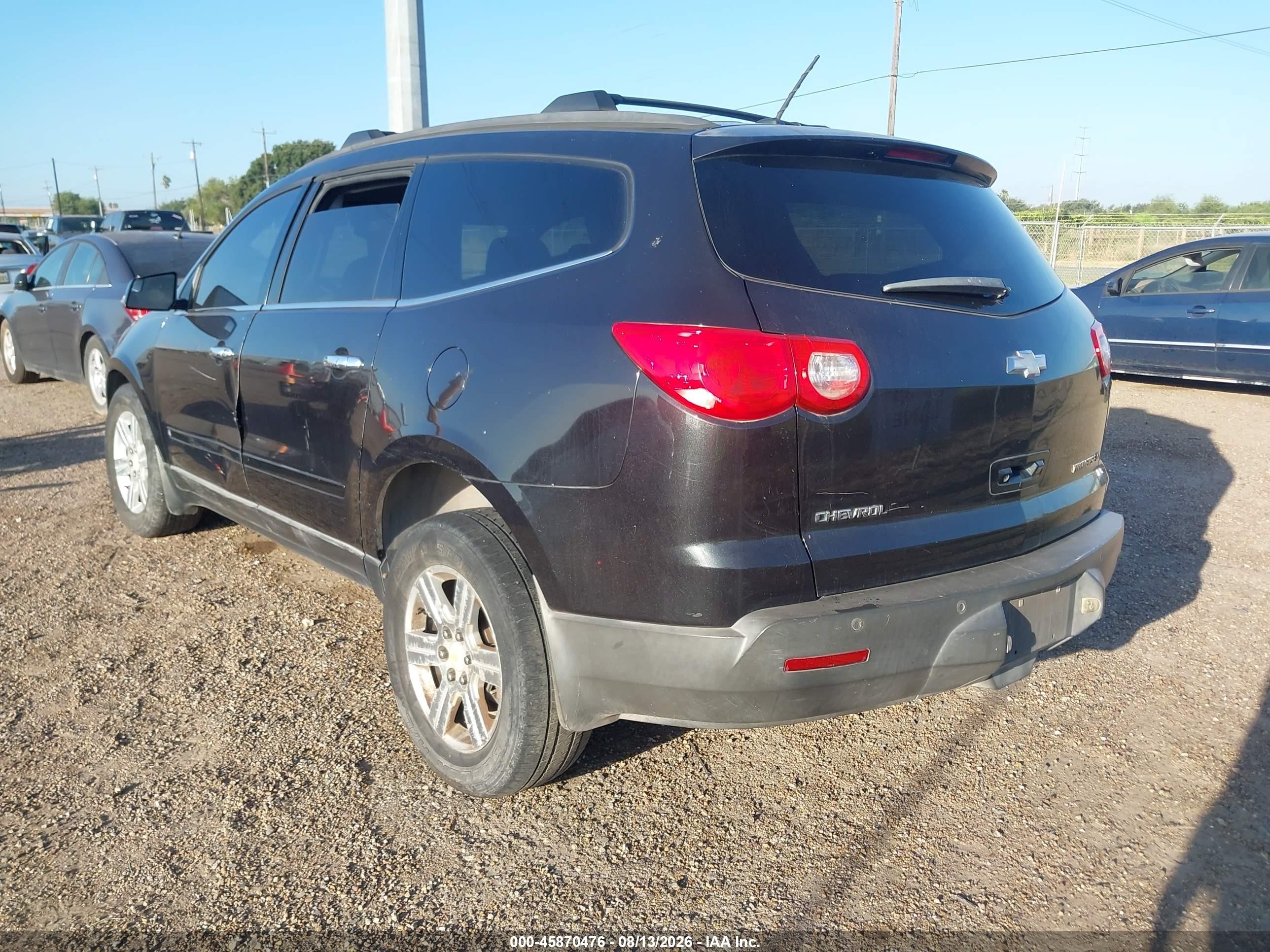 2010 Chevrolet Traverse Lt Black vin: 1GNLRGED7AS102528