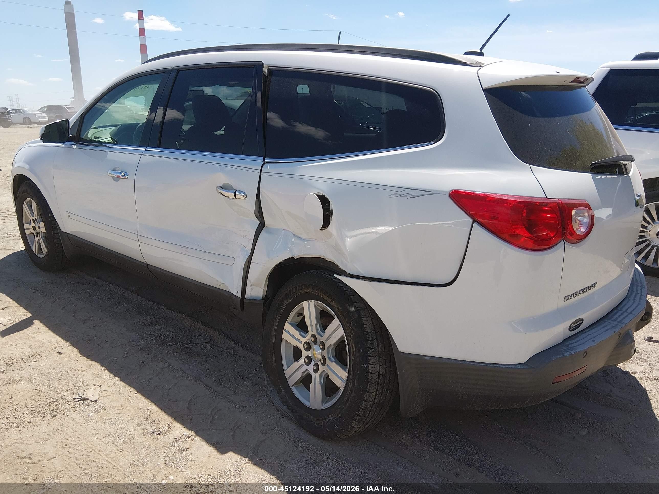 2010 Chevrolet Traverse Lt White vin: 1GNLRGED8AS107544
