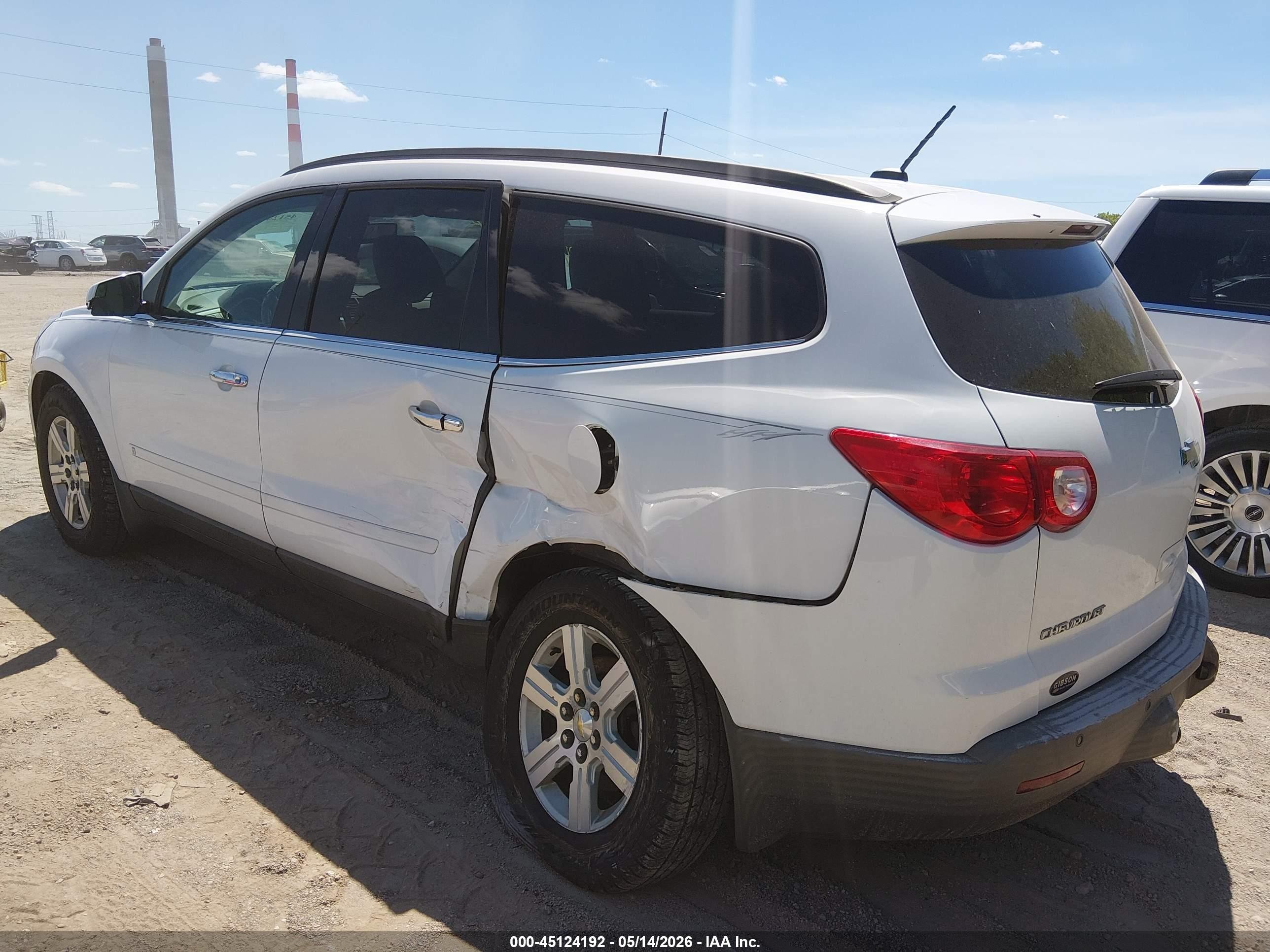 2010 Chevrolet Traverse Lt White vin: 1GNLRGED8AS107544