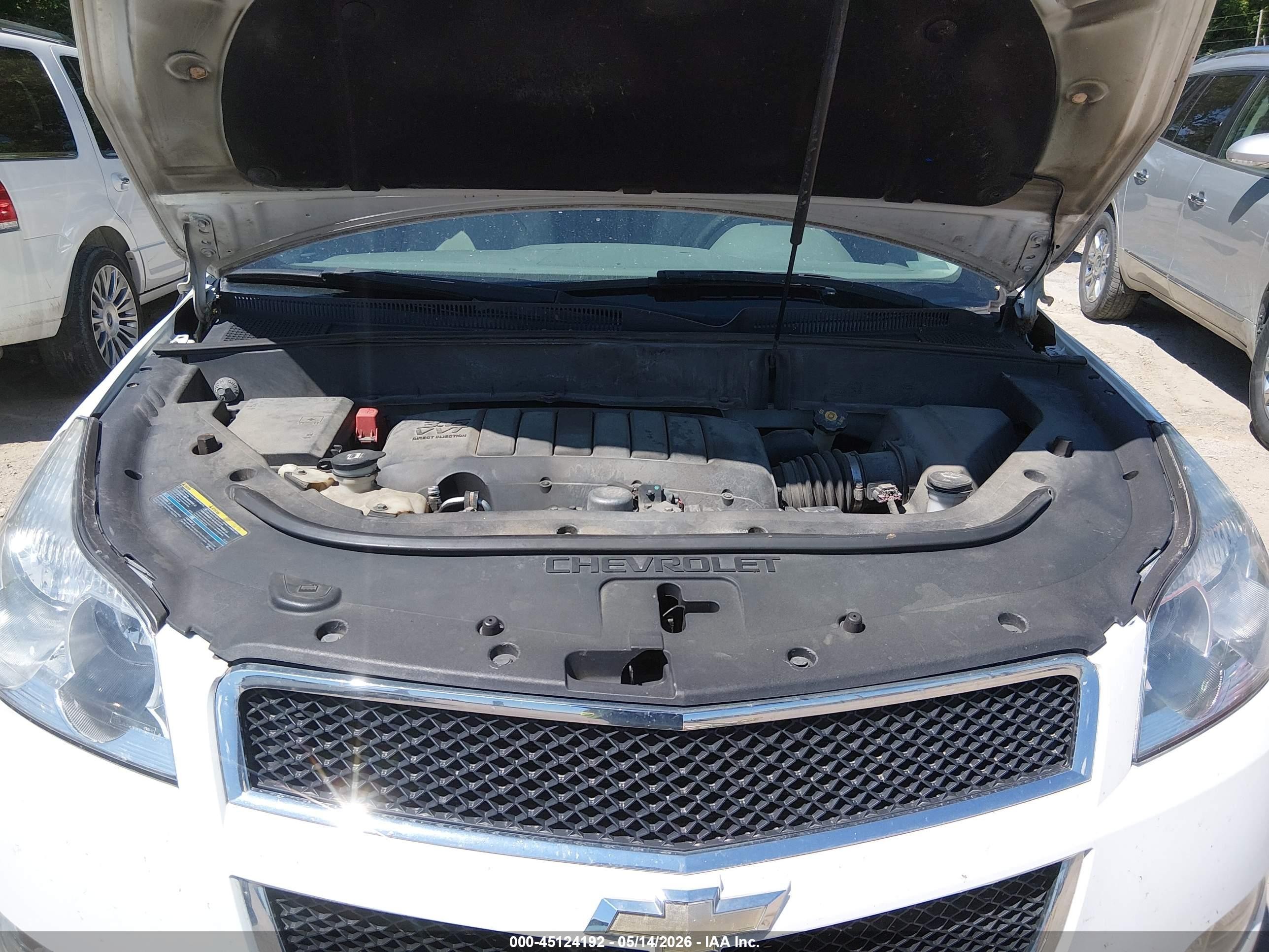 2010 Chevrolet Traverse Lt White vin: 1GNLRGED8AS107544