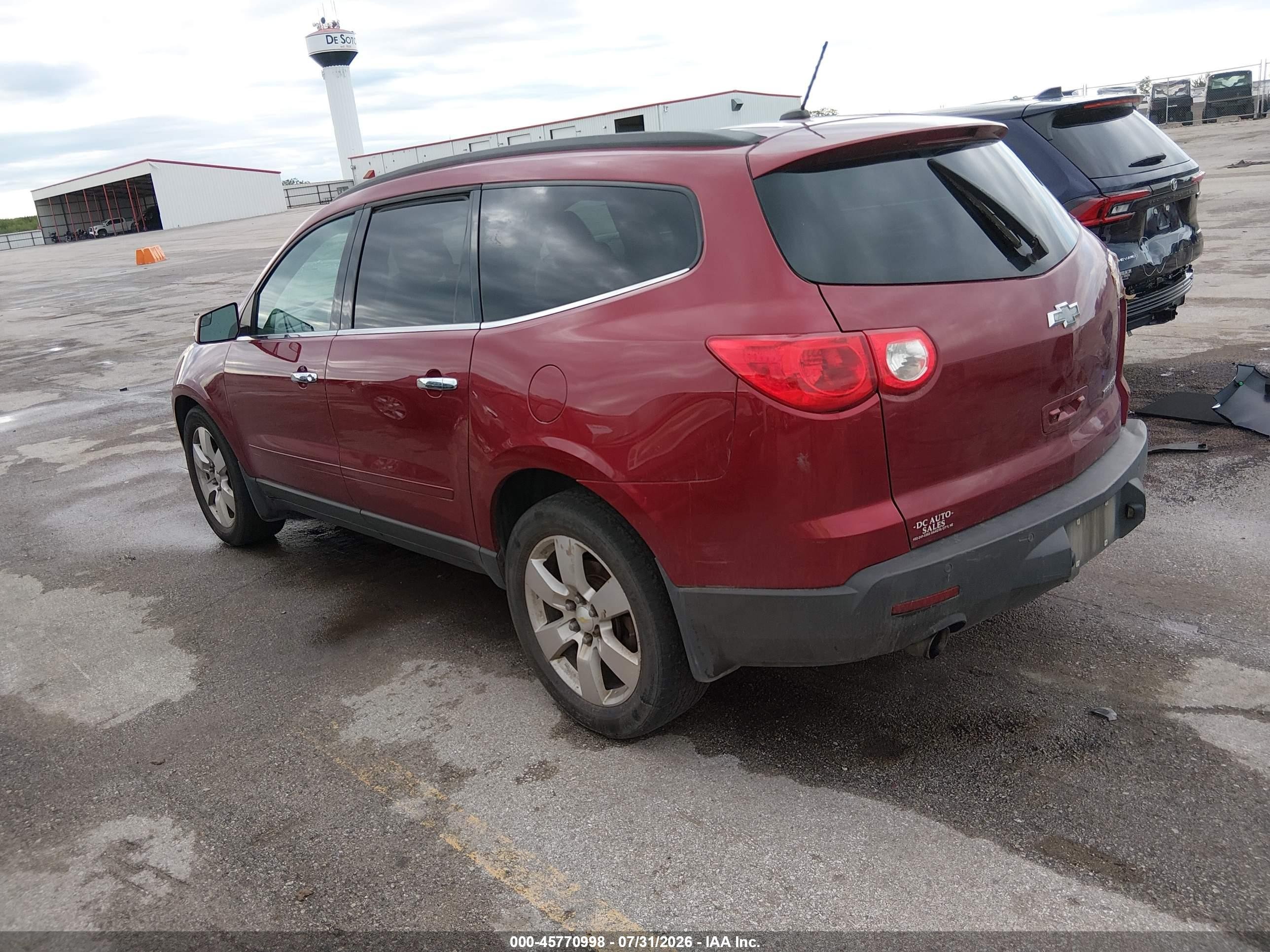 2010 Chevrolet Traverse Lt Maroon vin: 1GNLRGED9AJ249472